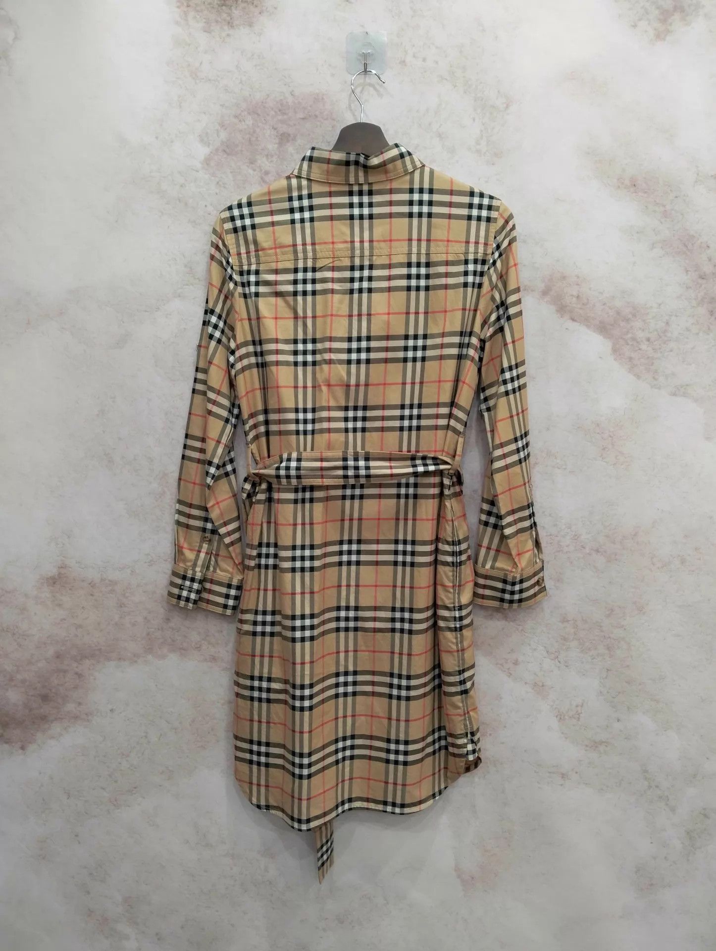 Burberry Burberry Check Long Sleeve Dress UK4 95 New Size XS / US 0-2 / IT 36-38 - 2 Thumbnail