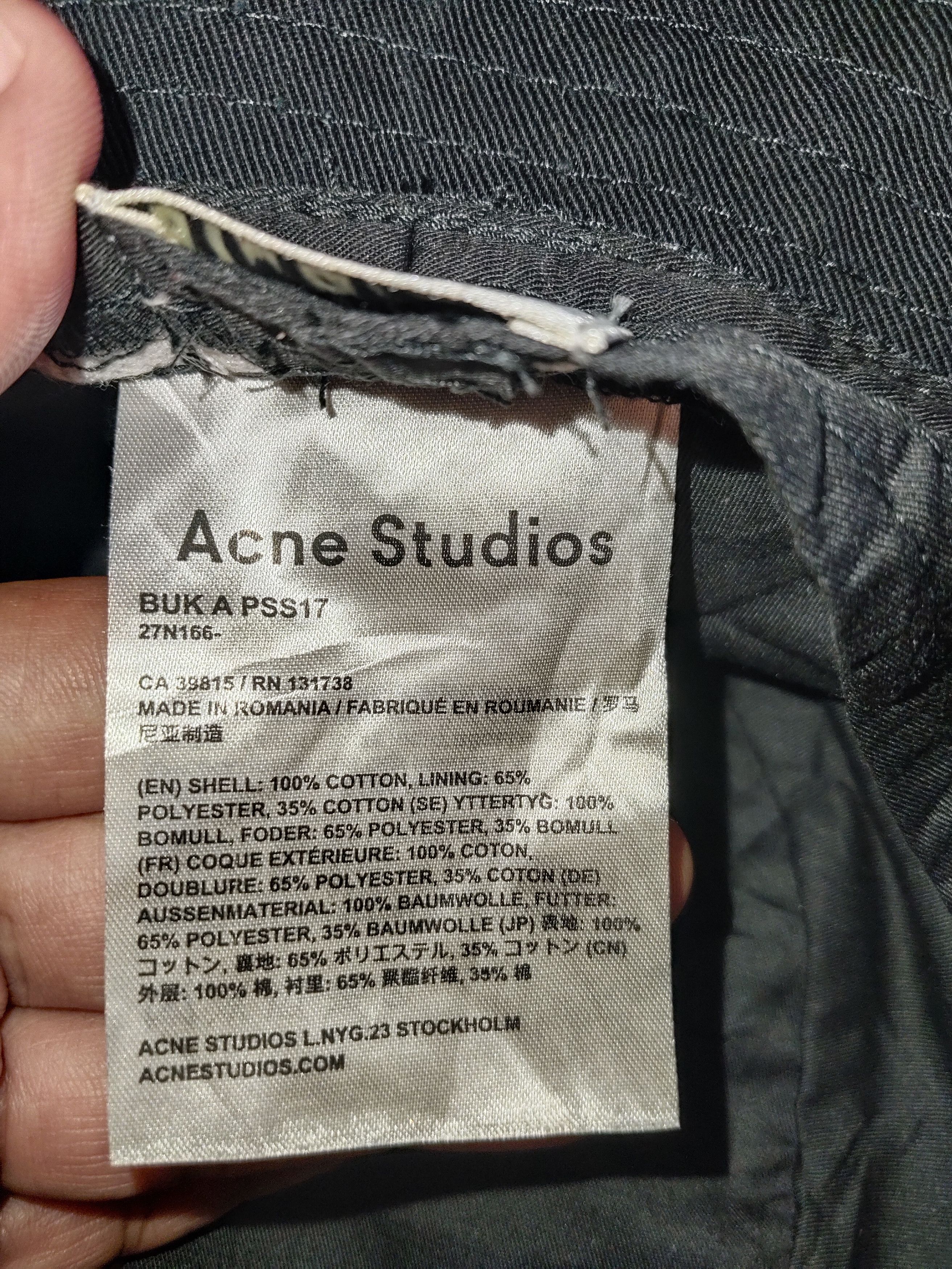 Acne Studios ACNE STUDIOS SS17 Bucket Hat Size ONE SIZE - 6 Thumbnail