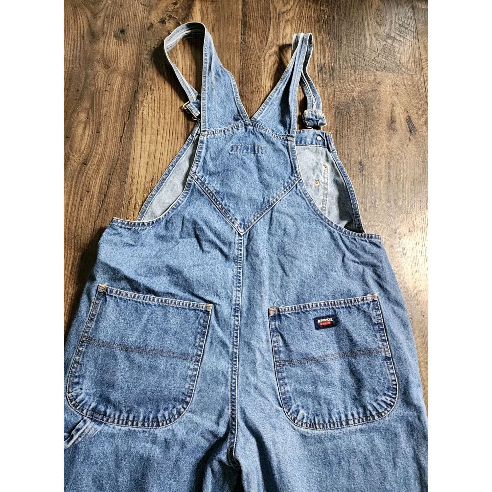 Jordache Vintage Jordache Denim Jean Overalls Work Wear Carpenter Womens L Jeans Blue 90s USA Mens Womens Boys Girls Size 36" / US 14 / IT 50 - 2 Thumbnail