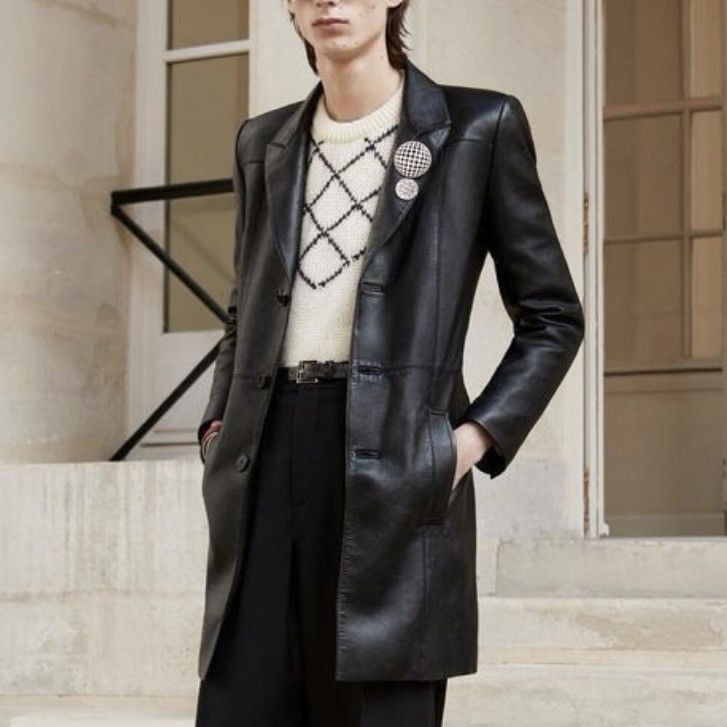 Saint Laurent Paris Saint Laurent Leather Coat in Medium Size US M / EU 48-50 / 2 - 2 Thumbnail