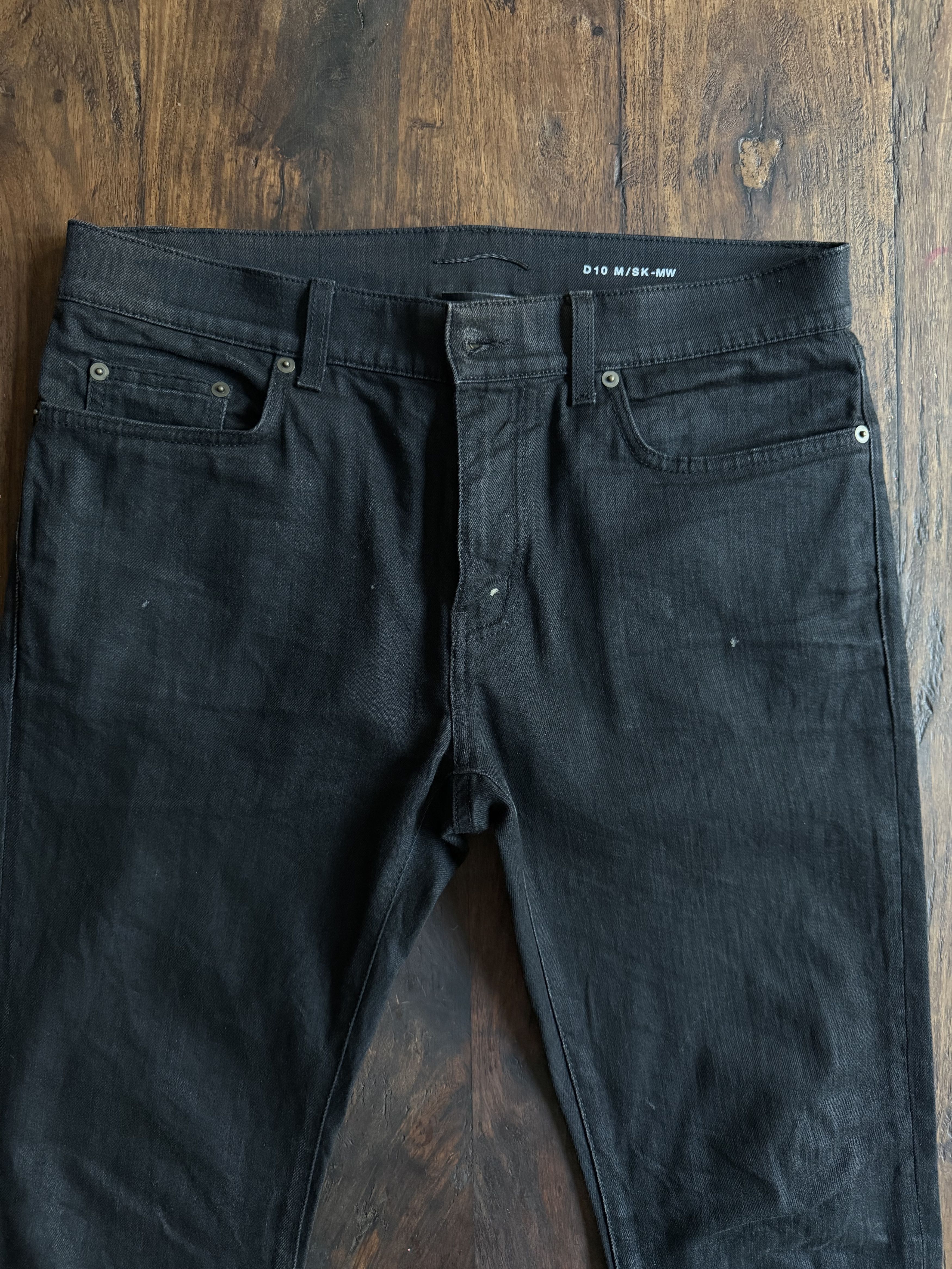 Saint Laurent Paris Hedi Slimane Saint Laurent D10 – Japan Denim, Raw Hem Finish Size US 32 / EU 48 - 5 Thumbnail