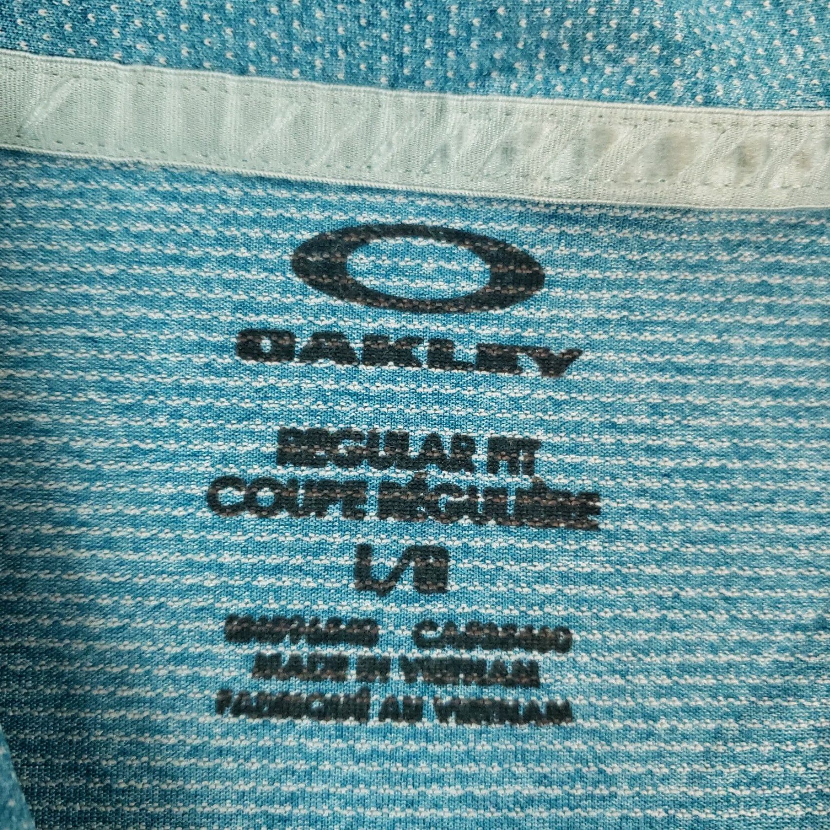Oakley Oakley Mens Large Blue Polo Shirt Regular Fit Short Sleeve Golf Tennis Size US L / EU 52-54 / 3 - 5 Thumbnail