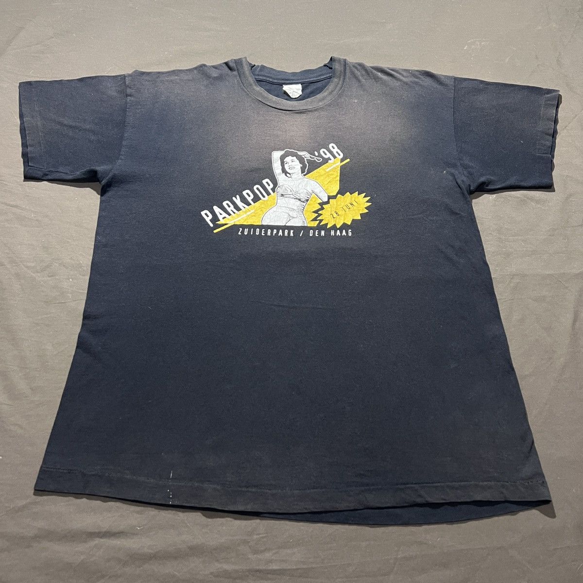 Band Tees Very Rare Vintage 90s Parkpop Fest Tour Tee XL Faded Rock Size US XL / EU 56 / 4 - 4 Thumbnail