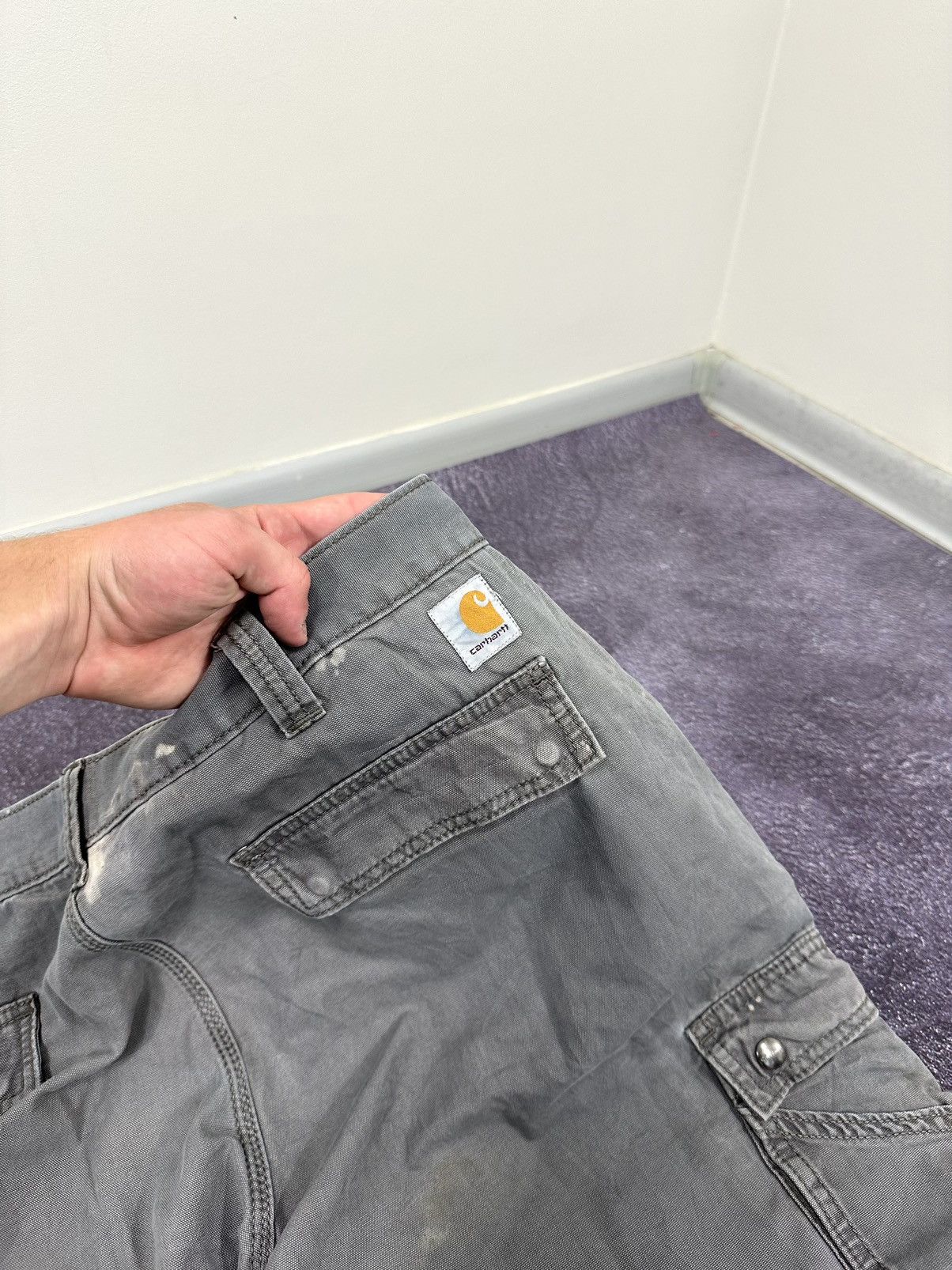 Carhartt Vintage Carhartt Distressed Baggy Cargo USA Opium Work Pants Size US 40 / EU 56 - 6 Thumbnail