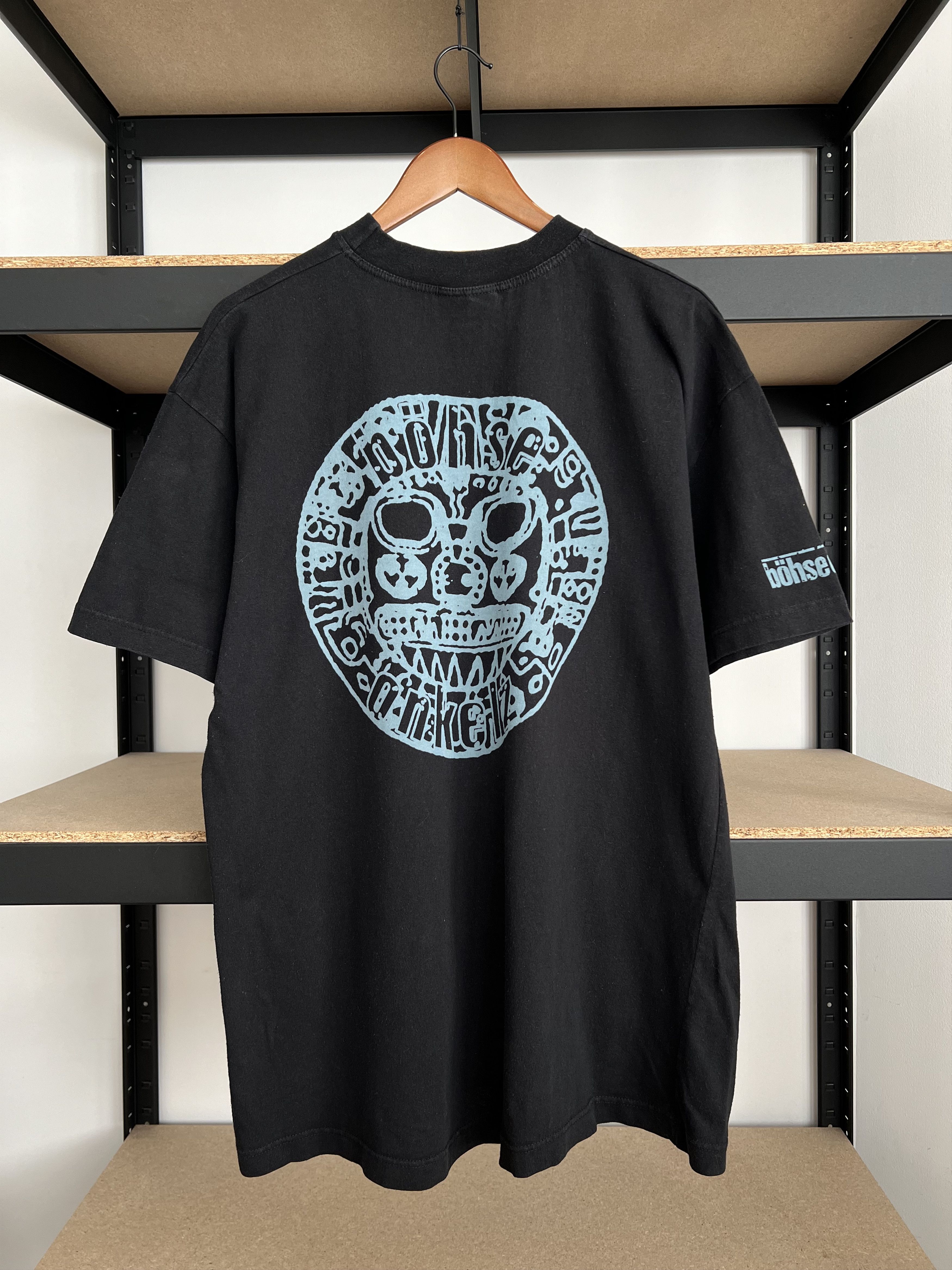 Band Tees Vintage 90s Bohse Onkelz Black T-shirt Size US XL / EU 56 / 4 - 3 Thumbnail