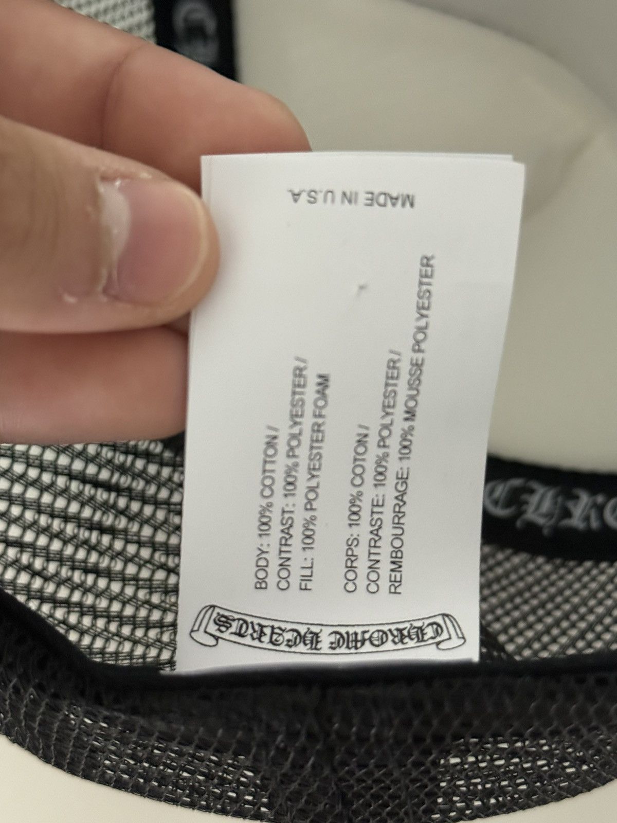 Chrome Hearts NEW Chrome hearts FUCK black/white trucker Size ONE SIZE - 4 Thumbnail