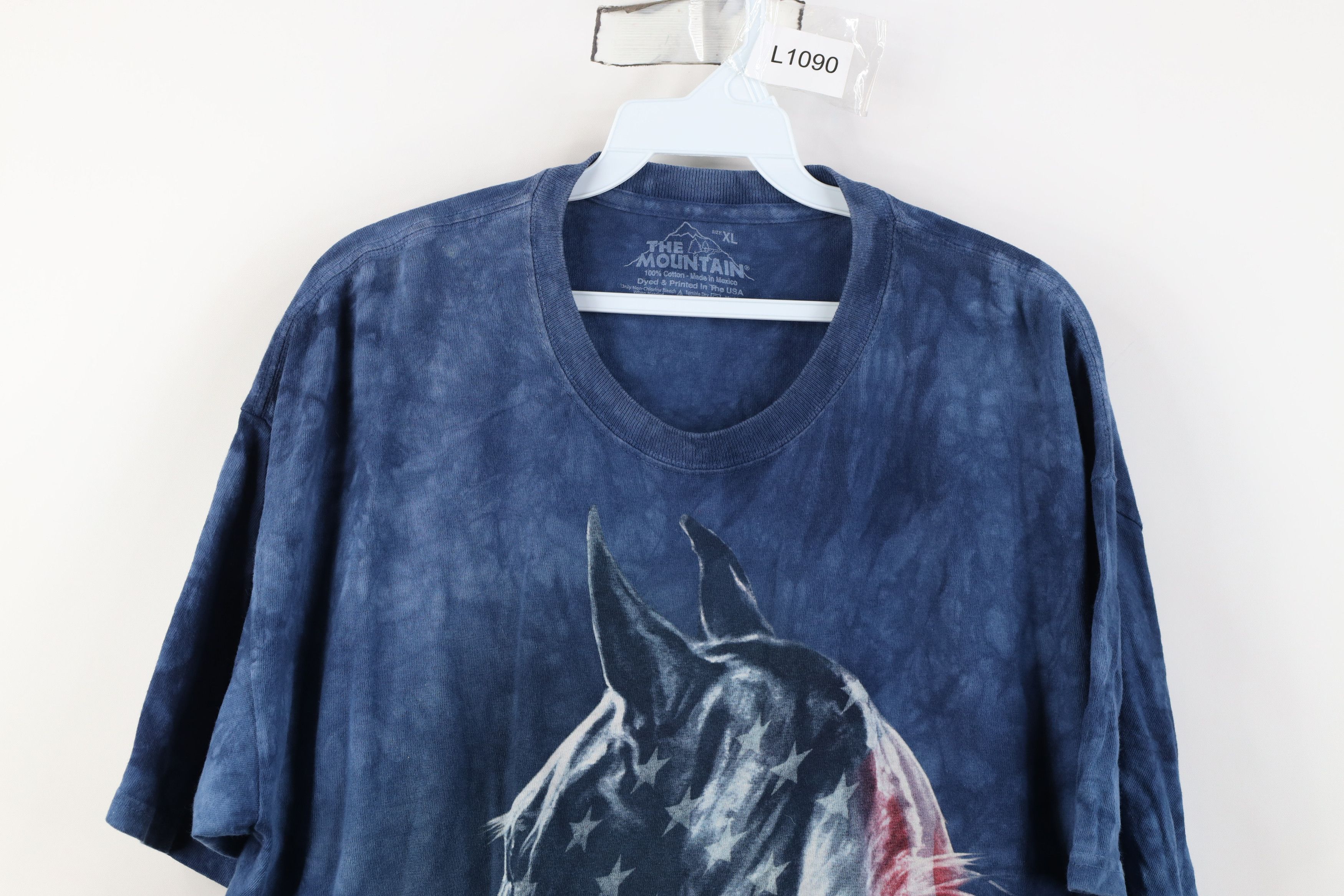 Vintage Vintage Y2K Streetwear USA Flag Horse Equestrian T-Shirt Size US XL / EU 56 / 4 - 2 Thumbnail