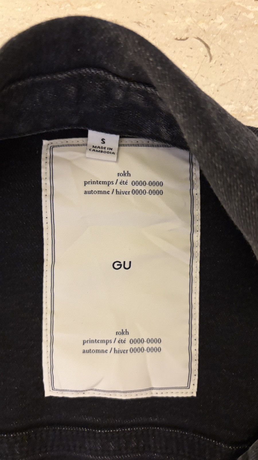 GU GU x rokh Assymetrical Denim Jacket Biker Cropped Size S / US 4 / IT 40 - 6 Thumbnail