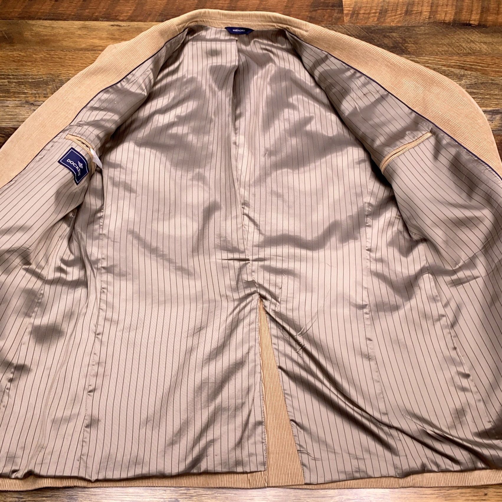 Dockers DOCKERS Sport Coat Blazer Corduroy Long 42 Brown Regular Men Size 42R - 3 Thumbnail