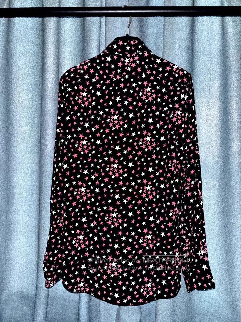 Saint Laurent Paris Saint Laurent Paris size 37 Pink and white star shirt Size US S / EU 44-46 / 1 - 2 Thumbnail