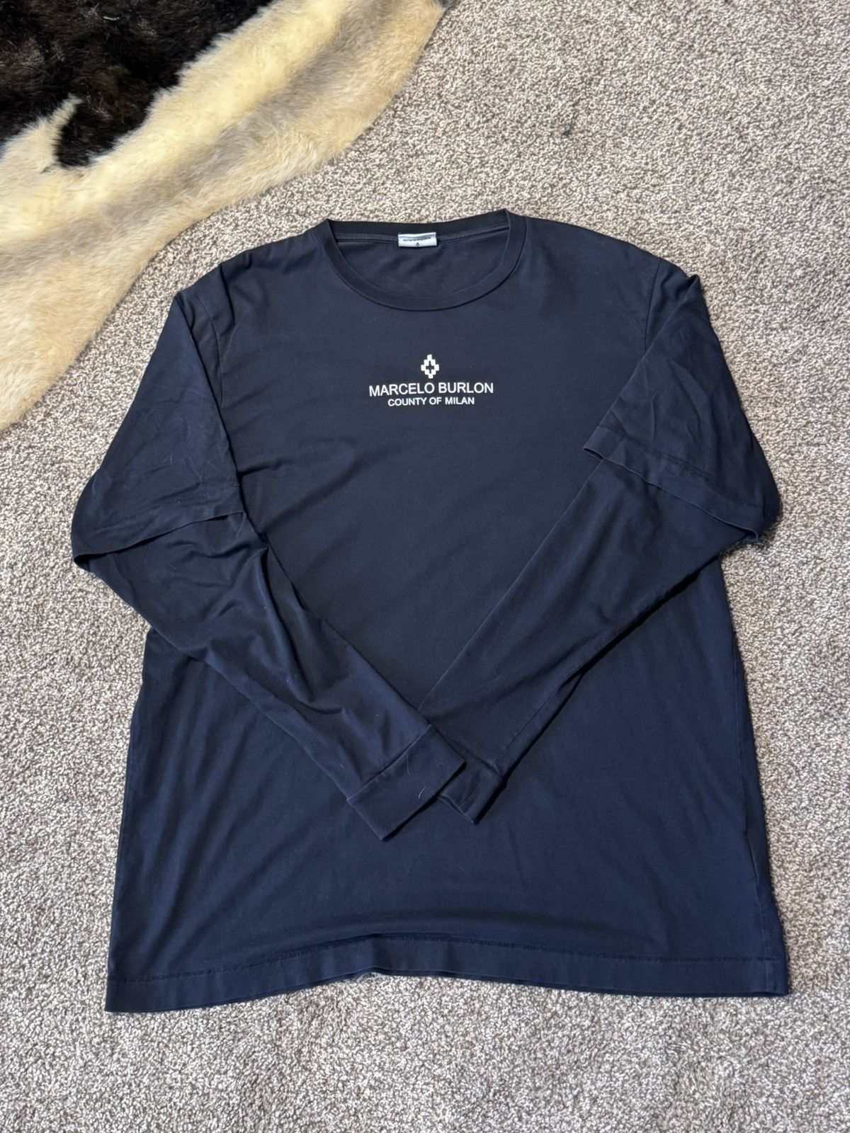 Marcelo Burlon Marcelo Burlon Long Sleeve Tshirt Size US M / EU 48-50 / 2 - 1 Thumbnail