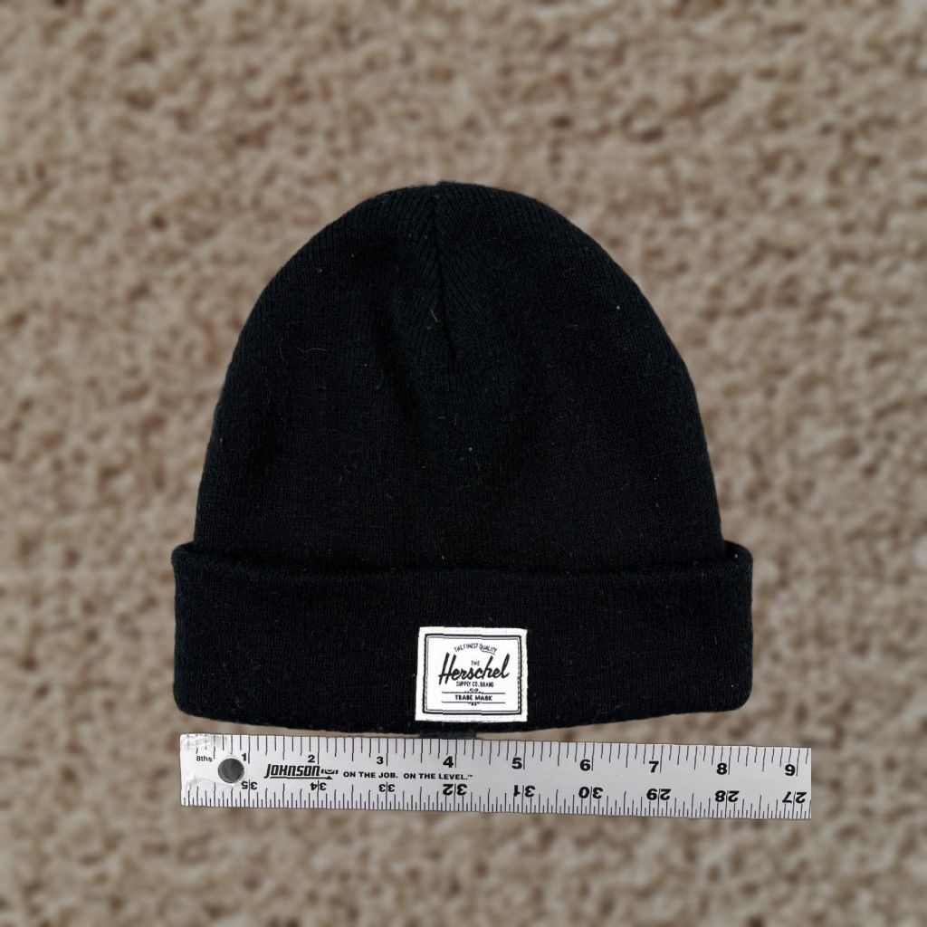 Herschel Supply Co. Beanie Adult One Size Black Knit 100% Acrylic Snow Ski