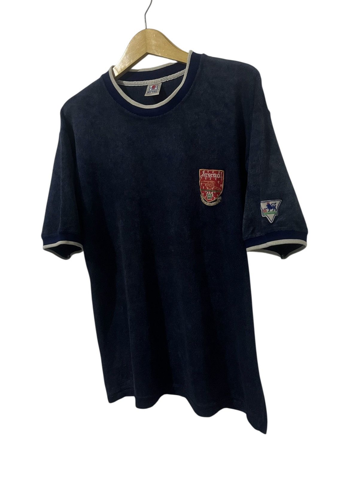 Japanese Brand Metre 80s Velvet Arsenal Logo Tee Vintage Size US L / EU 52-54 / 3 - 2 Thumbnail