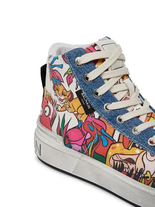 Balmain o1s1wg111225 X Disney Lion King Sneakers in Multicolor Size US 6 / IT 36 - 4 Thumbnail