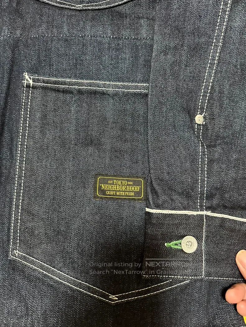 Neighborhood Neighborhood Raw Denim Railroad Jacket Size US L / EU 52-54 / 3 - 5 Thumbnail