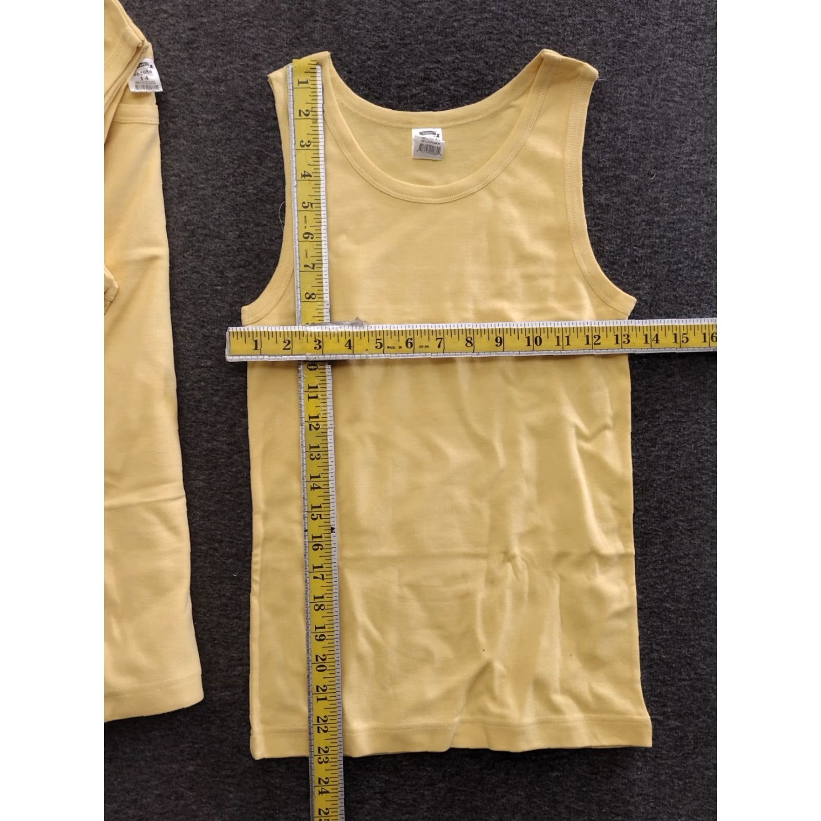 Superga Super Tank Top Women's 100% Cotton Sleeveless Tank Yellow Size 14 3-Pack Casual Everyday Basic Shirt Womens Size XL / US 12-14 / IT 48-50 - 4 Thumbnail