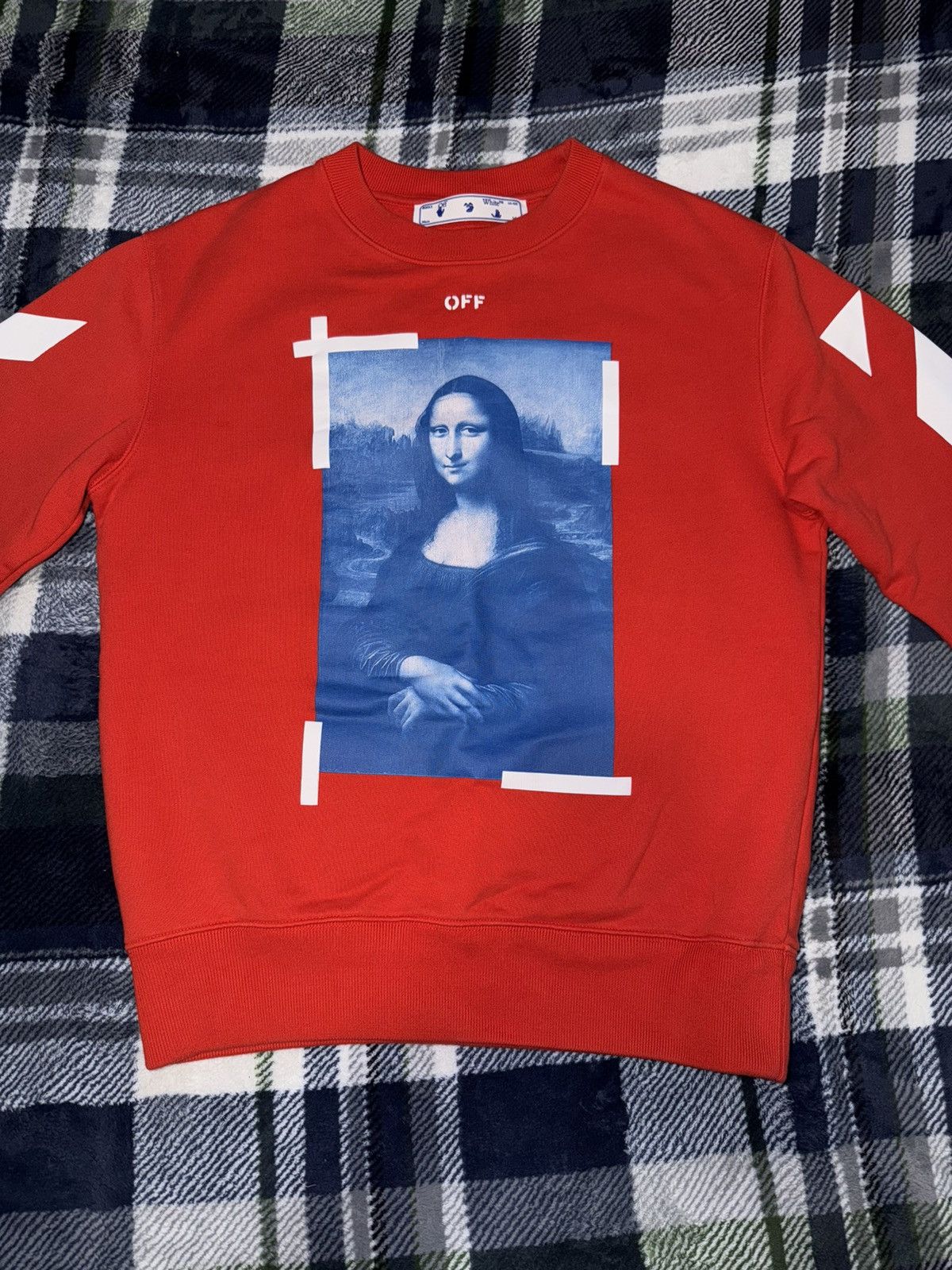 Off-White Off White Mona Lisa Red Crewneck Size US S / EU 44-46 / 1 - 1 Thumbnail