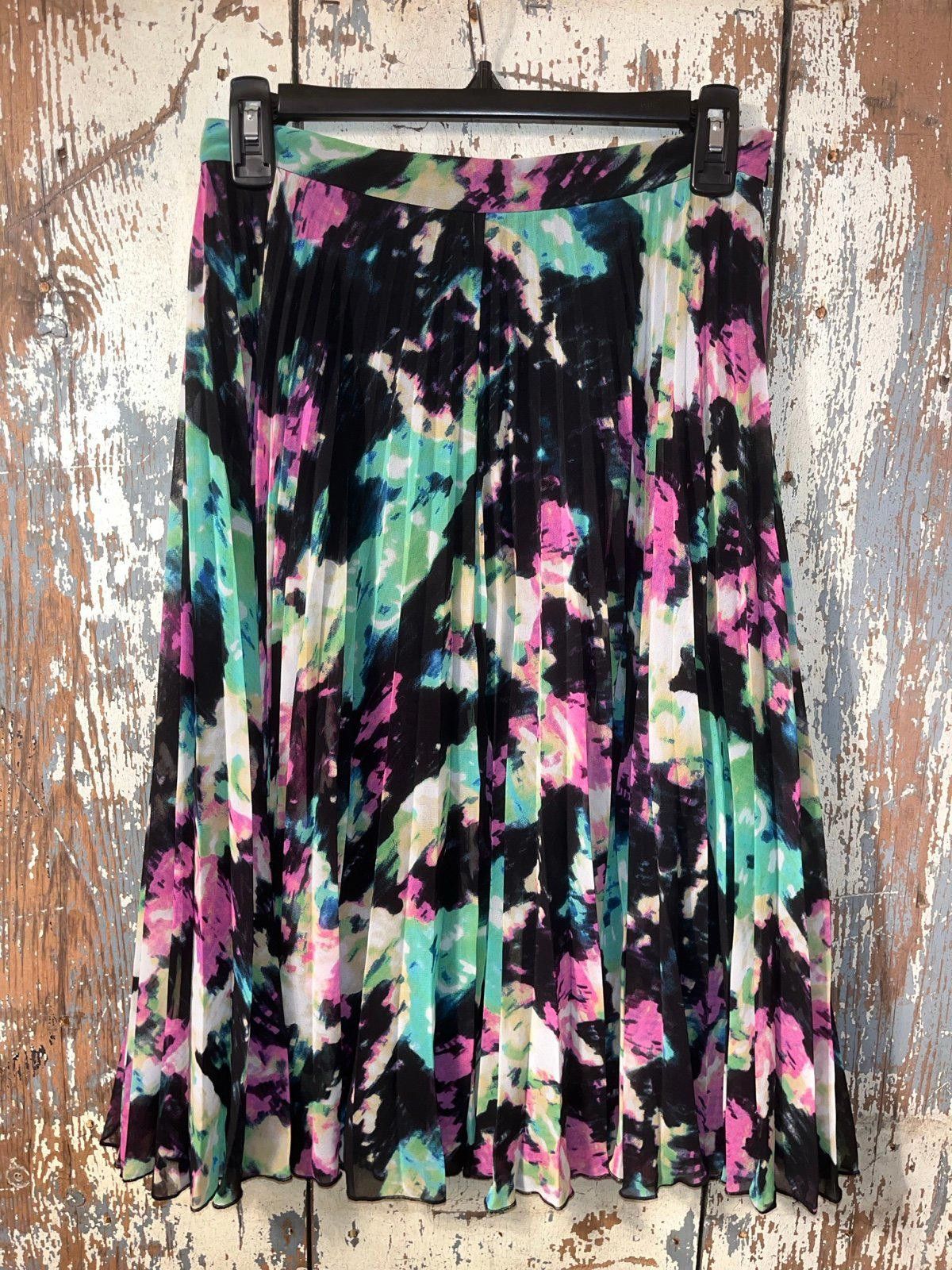 Whistles Whistles Pleated midi skirt size 6 abstract Size 28" / US 6 / IT 42 - 1 Thumbnail