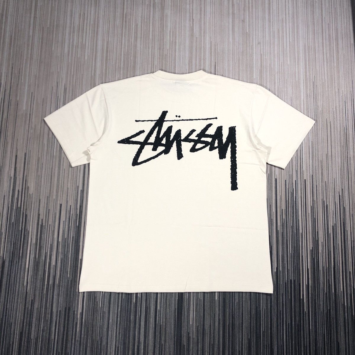 image of Stussy Big Stock Tee in Putty, Men's (Size Medium)