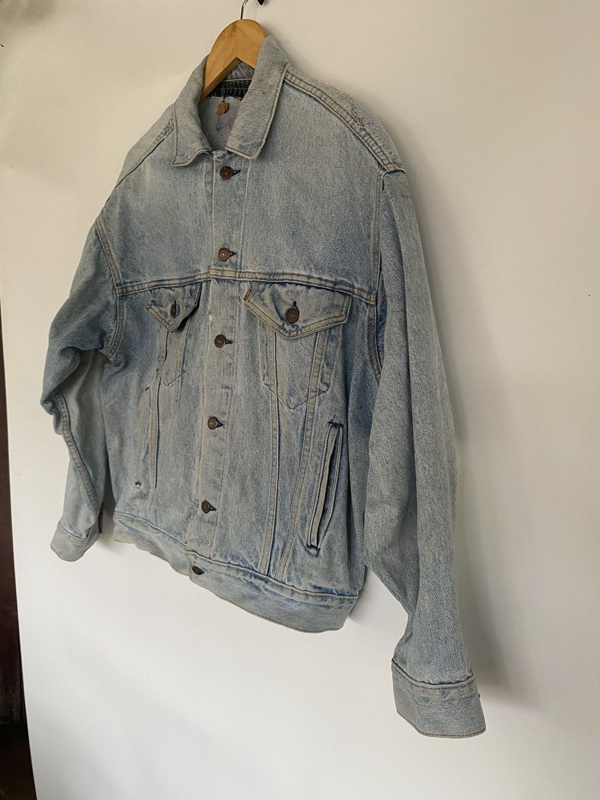 Levi's × Levi's Vintage Clothing Distressed Vintage Levi’s Trucker Denim Jeans Jacket USA Size US S / EU 44-46 / 1 - 4 Thumbnail