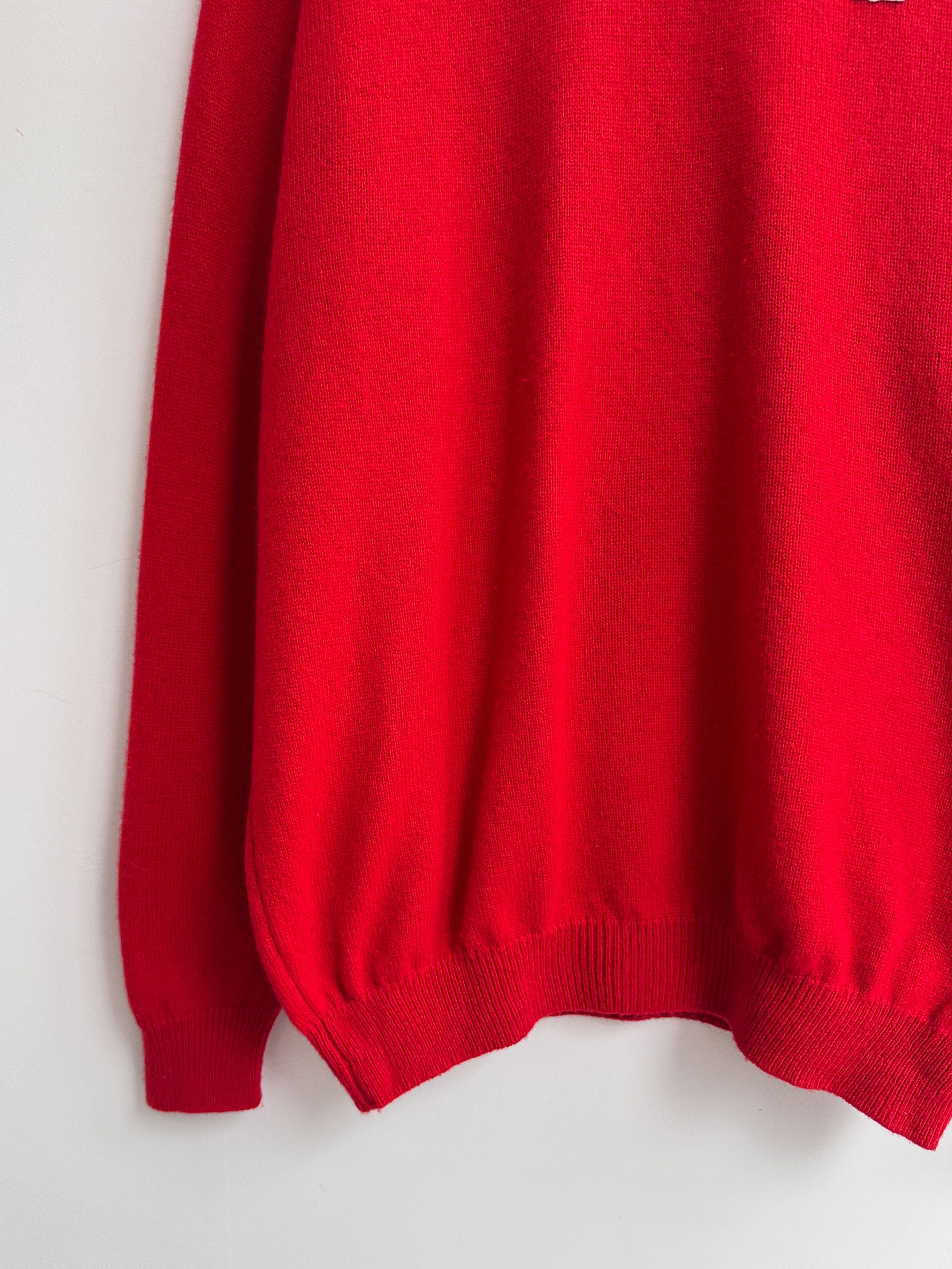 Lacoste Vintage Lacoste Crew Neck Sweater Jumper Size US XL / EU 56 / 4 - 4 Thumbnail