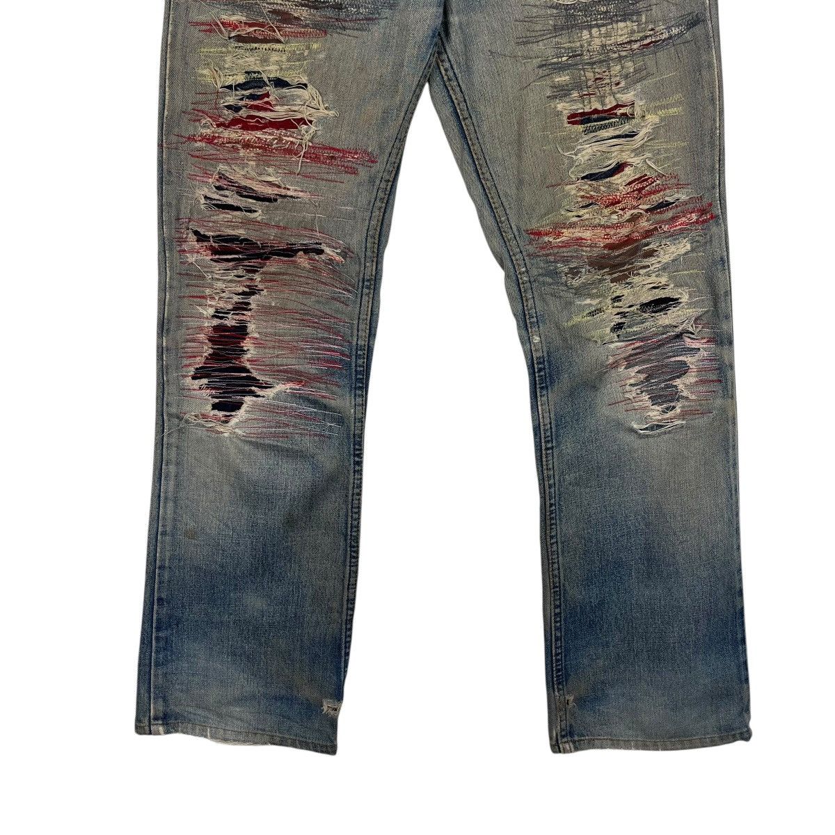 Levi's Vinatage Levis Sashiko Custom Denim Jeans Size US 30 / EU 46 - 4 Thumbnail