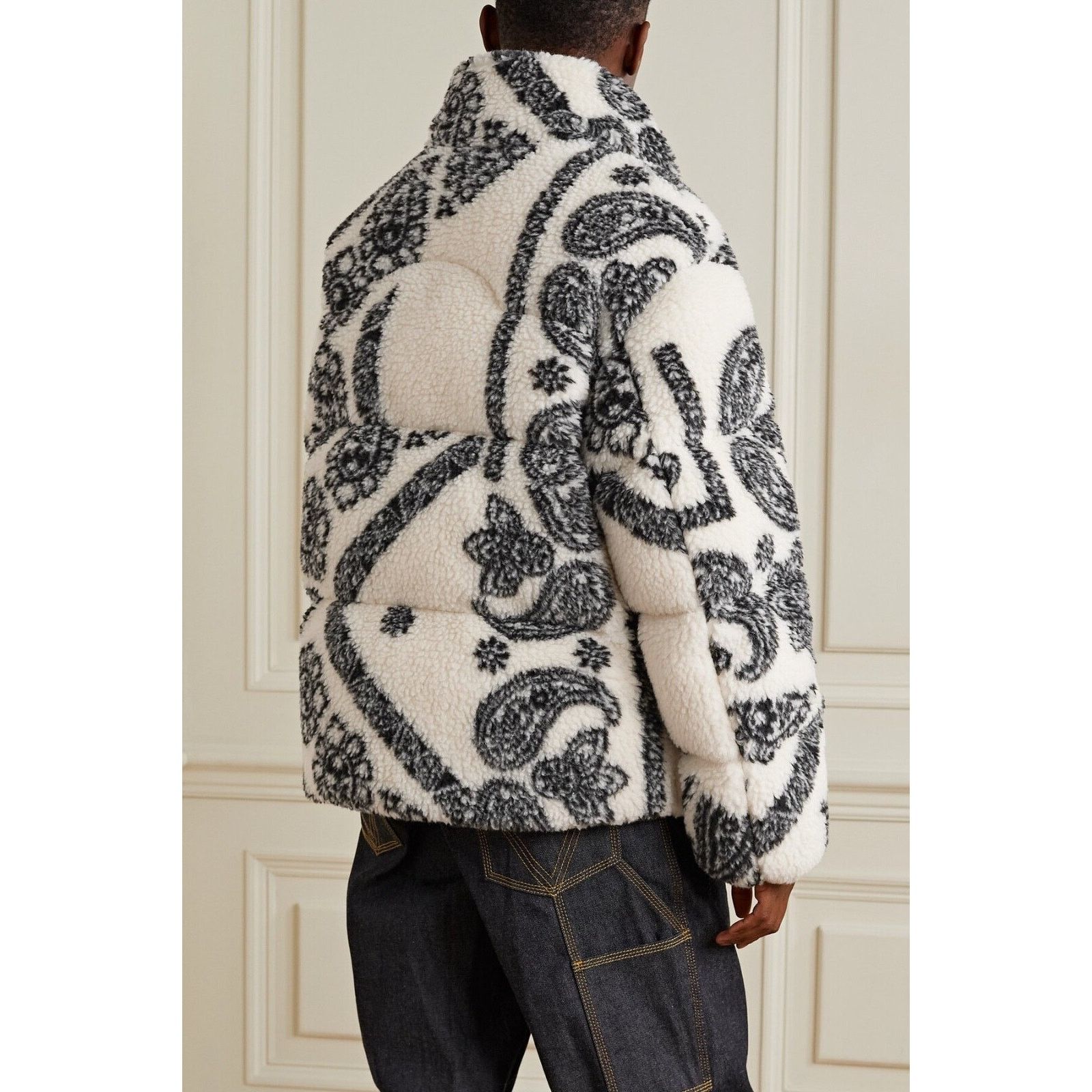 Moncler Moncler x Palm Angels Baden Paisley White Black Men's TG 4 Size US L / EU 52-54 / 3 - 16 Thumbnail