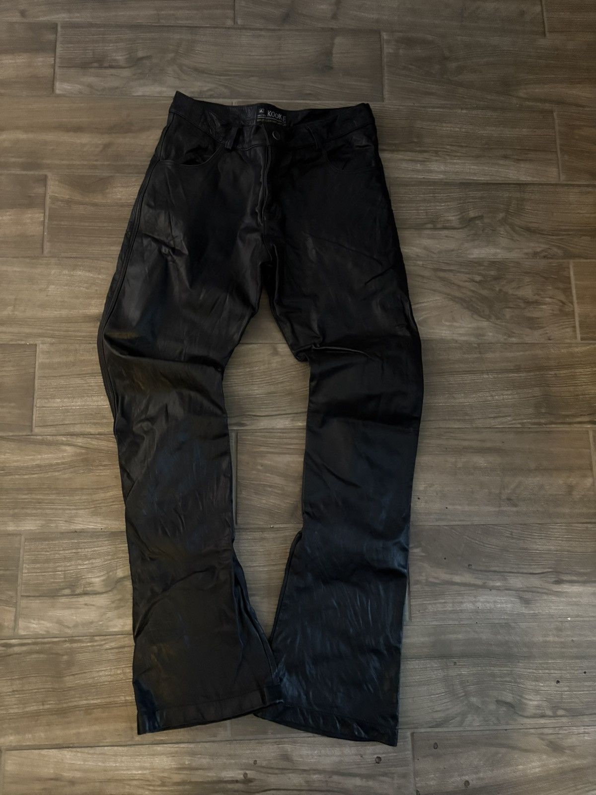 Vintage Kookie Leather Pants Size US 34 / EU 50 - 1 Thumbnail