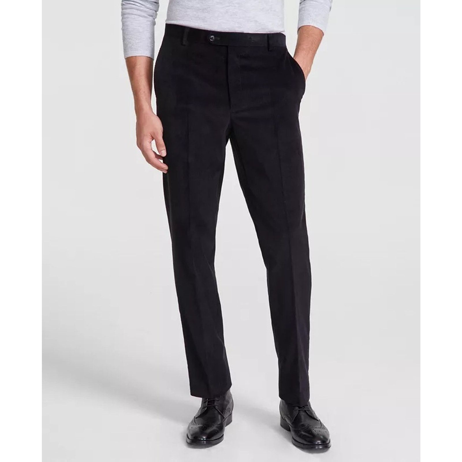 Tommy Hilfiger Tommy Hilfiger Men's Black Solid Corduroy Pants Size 40x32 Size US 40 / EU 56 - 1 Thumbnail