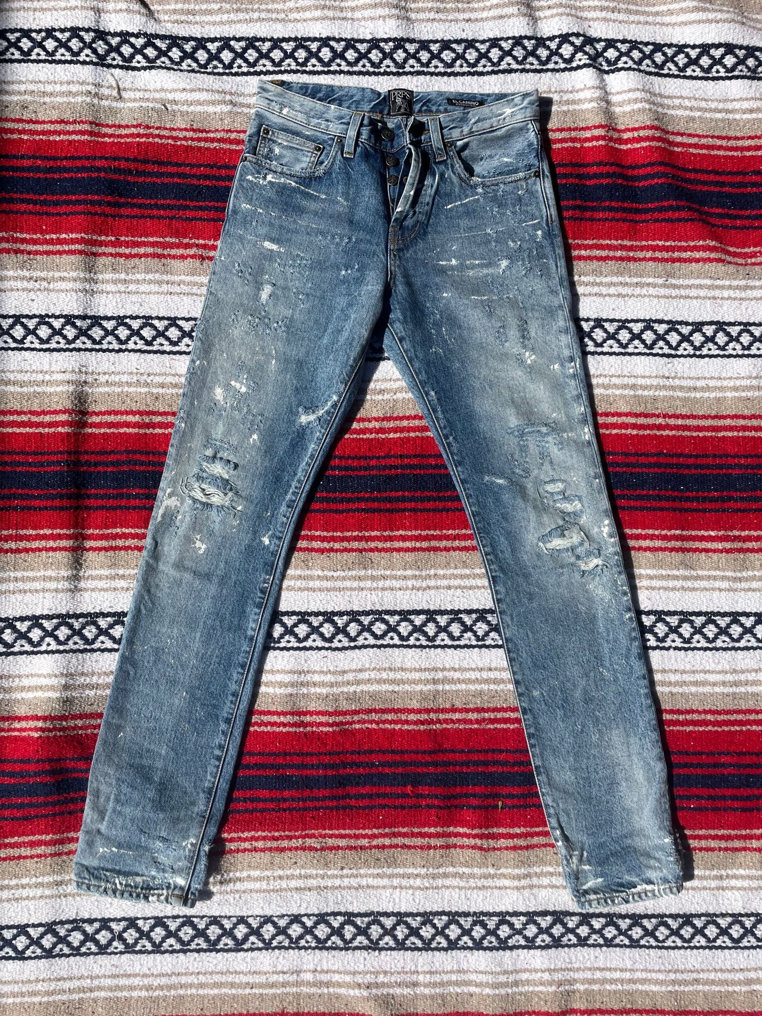 image of Prps El Camino Boyfriend Taper In Foilage Indigo in Blue, Women's (Size 24)