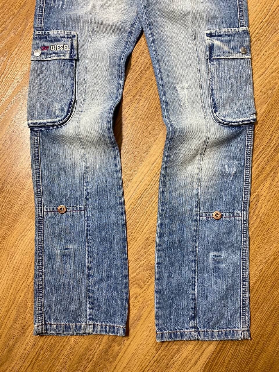 Diesel Vintage Diesel style distressed multi pocked cargo pants Size US 26 / EU 42 - 6 Thumbnail