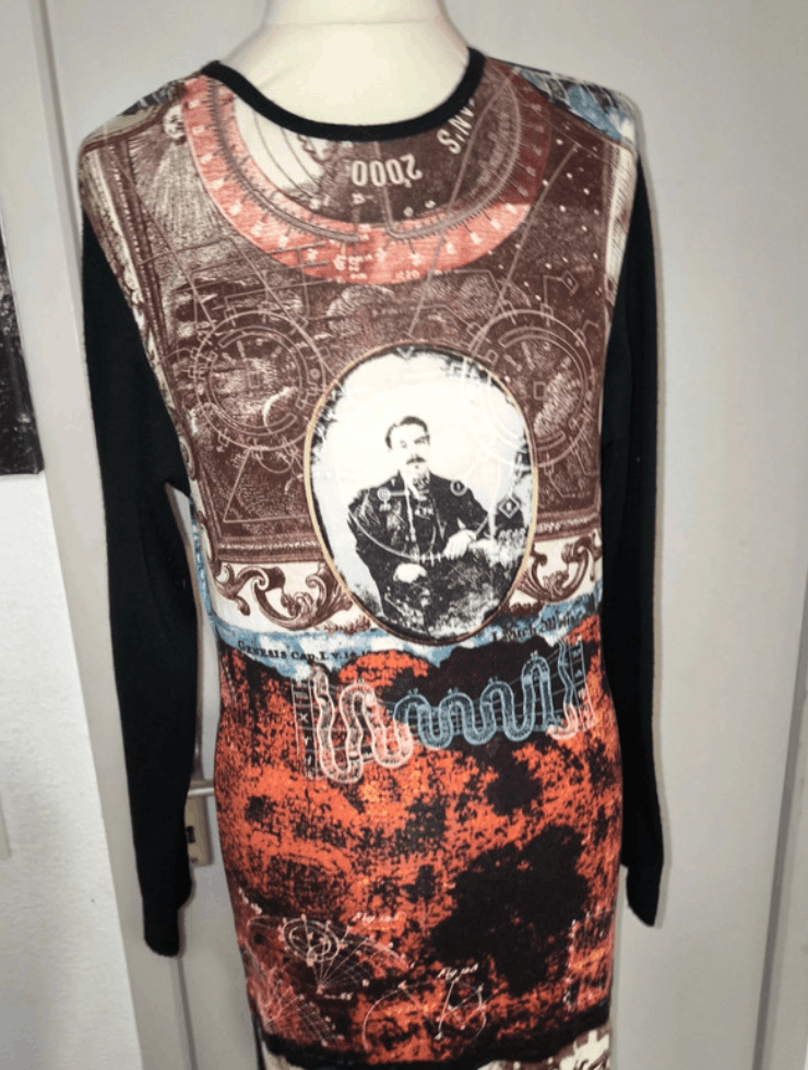 Jean Paul Gaultier × Vintage Jean Paul Gaultier Mesh Dress Graphic Print Bondage Vintage Size L / US 10 / IT 46 - 7 Thumbnail