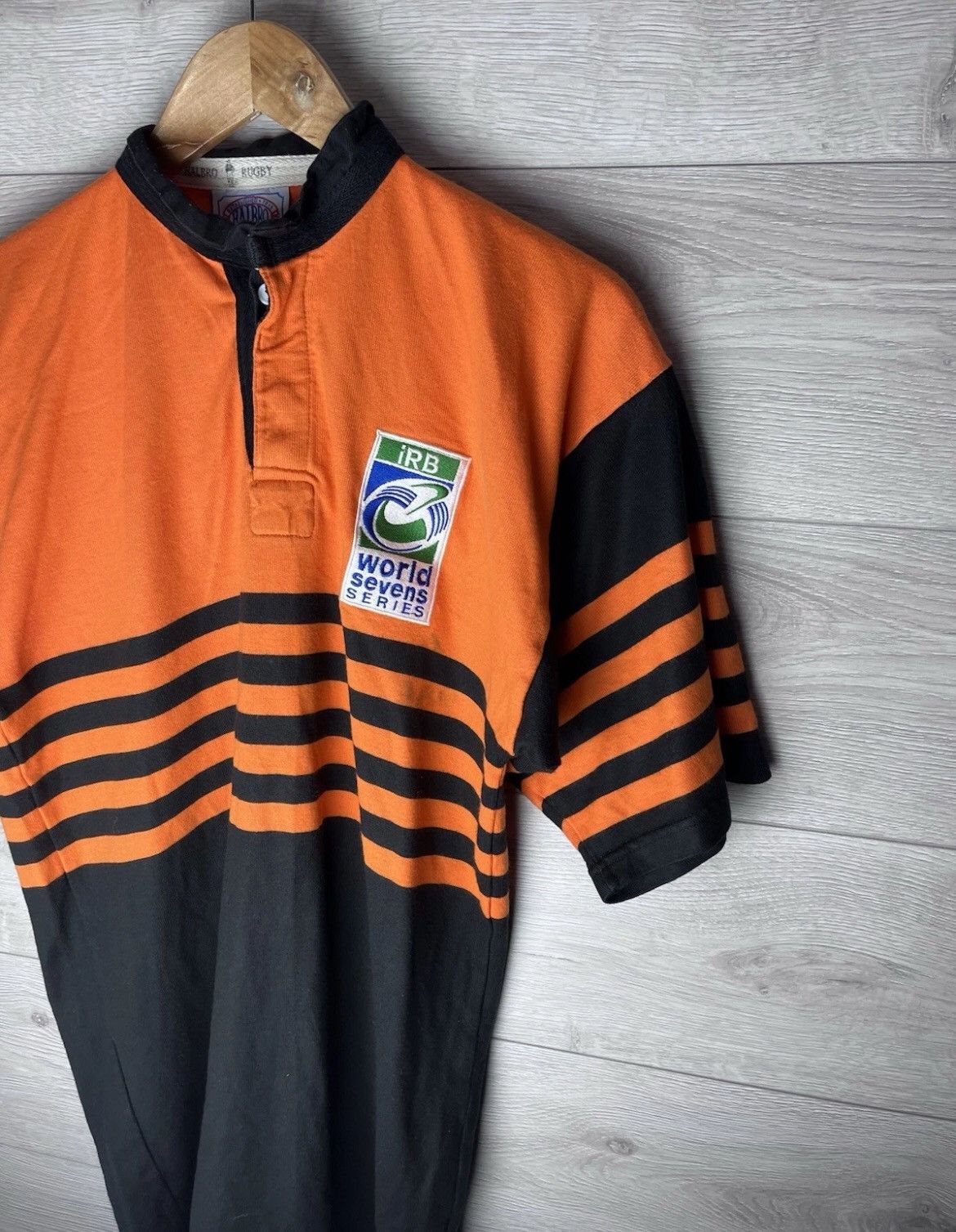 Other Vintage mens rugby jersey World Sevens Series Size US L / EU 52-54 / 3 - 2 Thumbnail