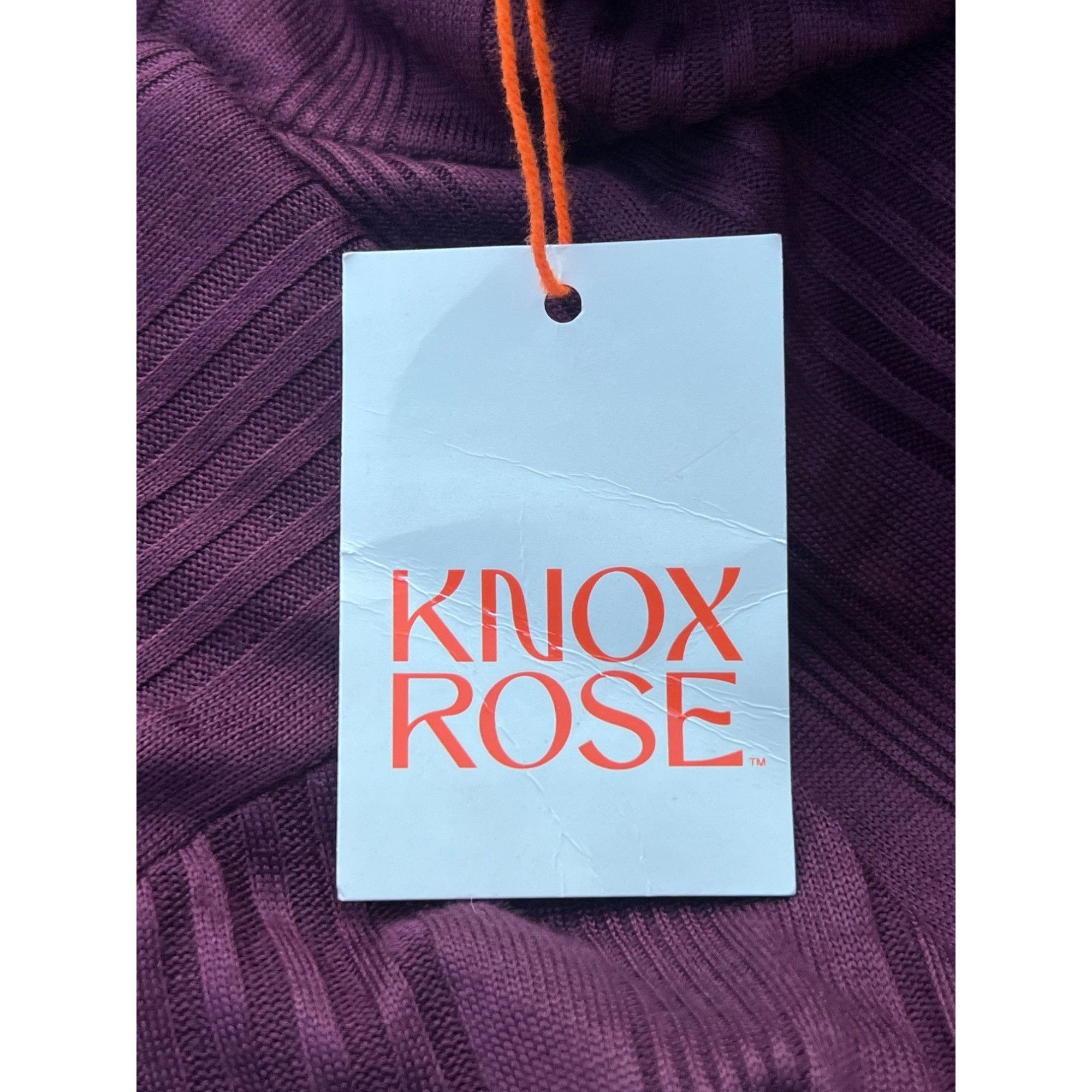 Other Knox Rose - Women's Long Sleeve Turtleneck Top - Plum - 1X Size XL / US 12-14 / IT 48-50 - 13 Thumbnail