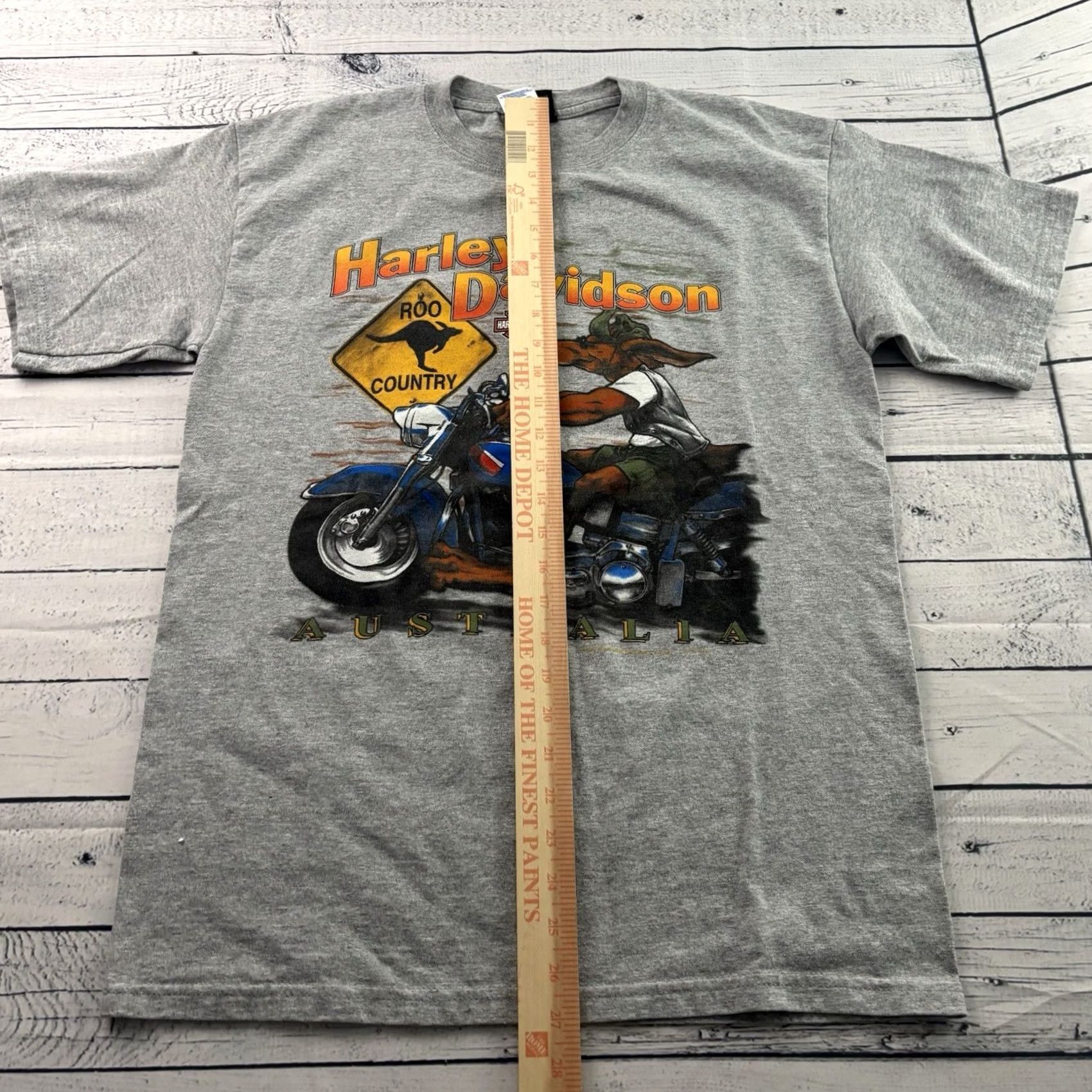 Harley Davidson Harley-Davidson T-Shirt Mens M Gray VTG Melbourne Australia Short Sleeve Shirt Size US M / EU 48-50 / 2 - 3 Thumbnail