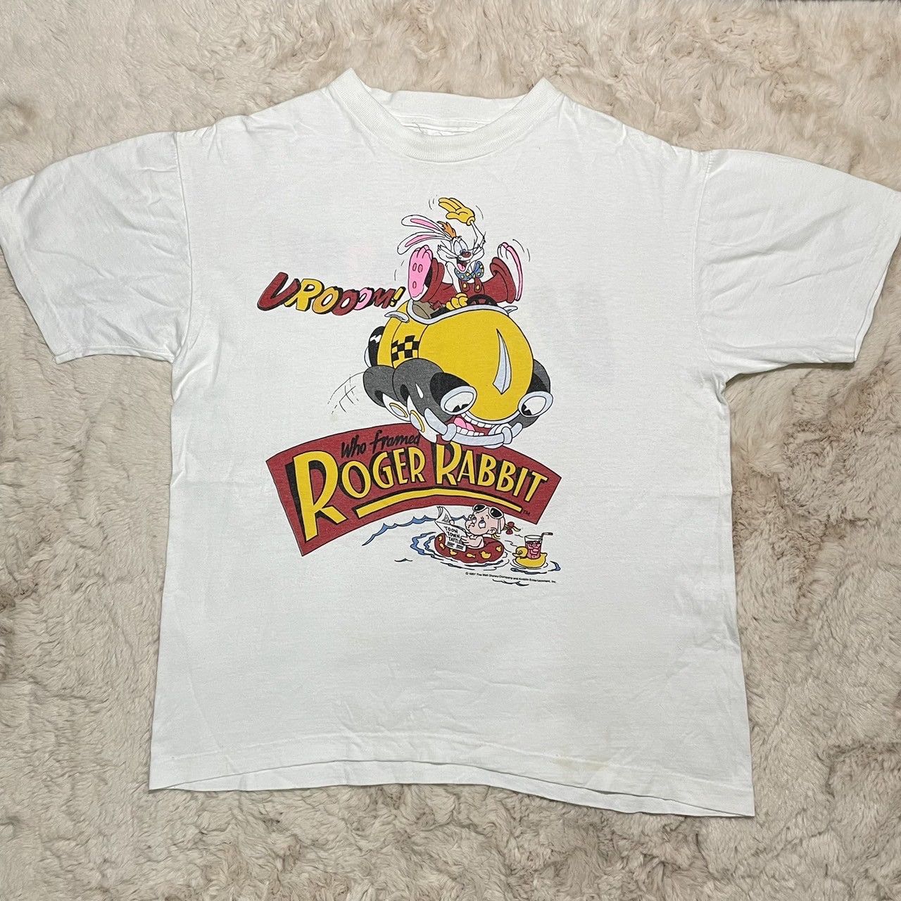 Vintage Vintage The Walt Disney Roger Rabbit 1986 T-Shirt 80s | Grailed