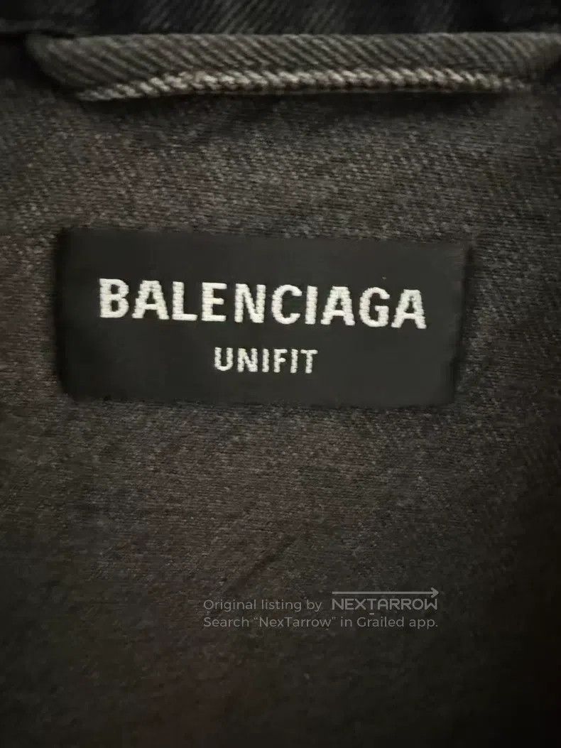 Balenciaga Balenciaga Back Heart Embroidered Logo Denim Jacket Size US M / EU 48-50 / 2 - 3 Thumbnail