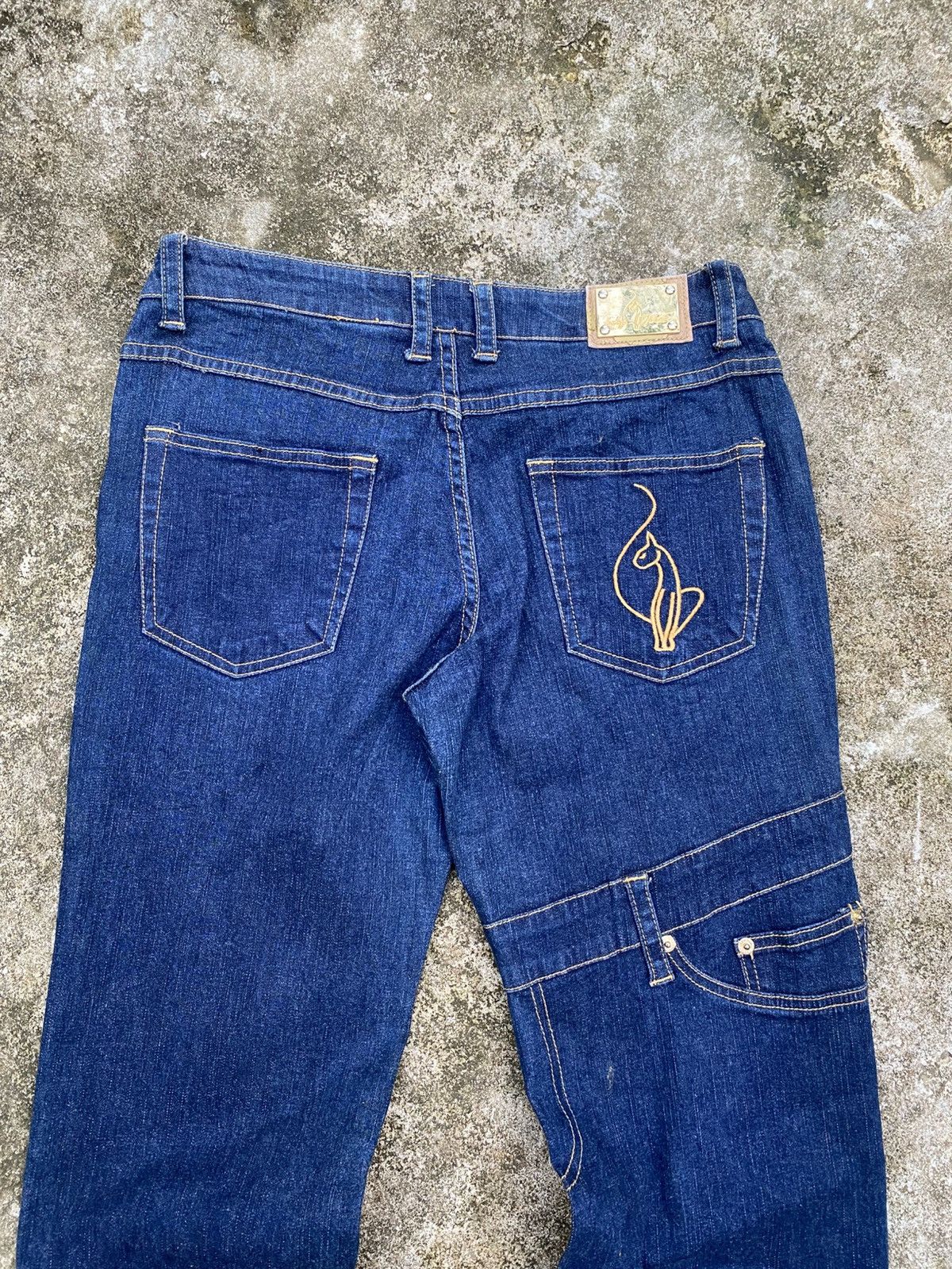 If Six Was Nine BABY PHAT FLARED JEANS Size 30" / US 8 / IT 44 - 6 Thumbnail