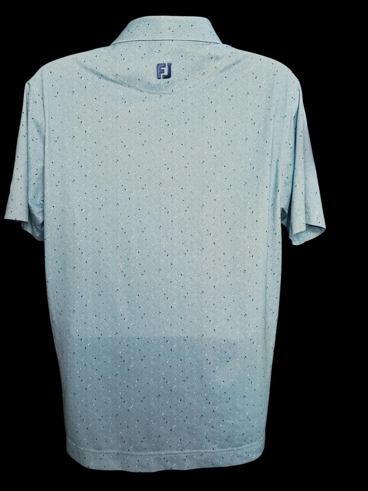 Footjoy FootJoy Men's Performance Golf Polo Shirt Light Blue Size US M / EU 48-50 / 2 - 6 Thumbnail