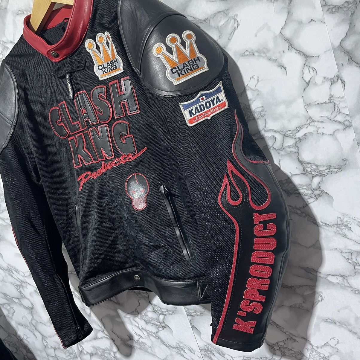 Japanese Brand × Kadoya × Leather KADOYA K’s Leather Early 00s “Clash King” Size US L / EU 52-54 / 3 - 3 Thumbnail