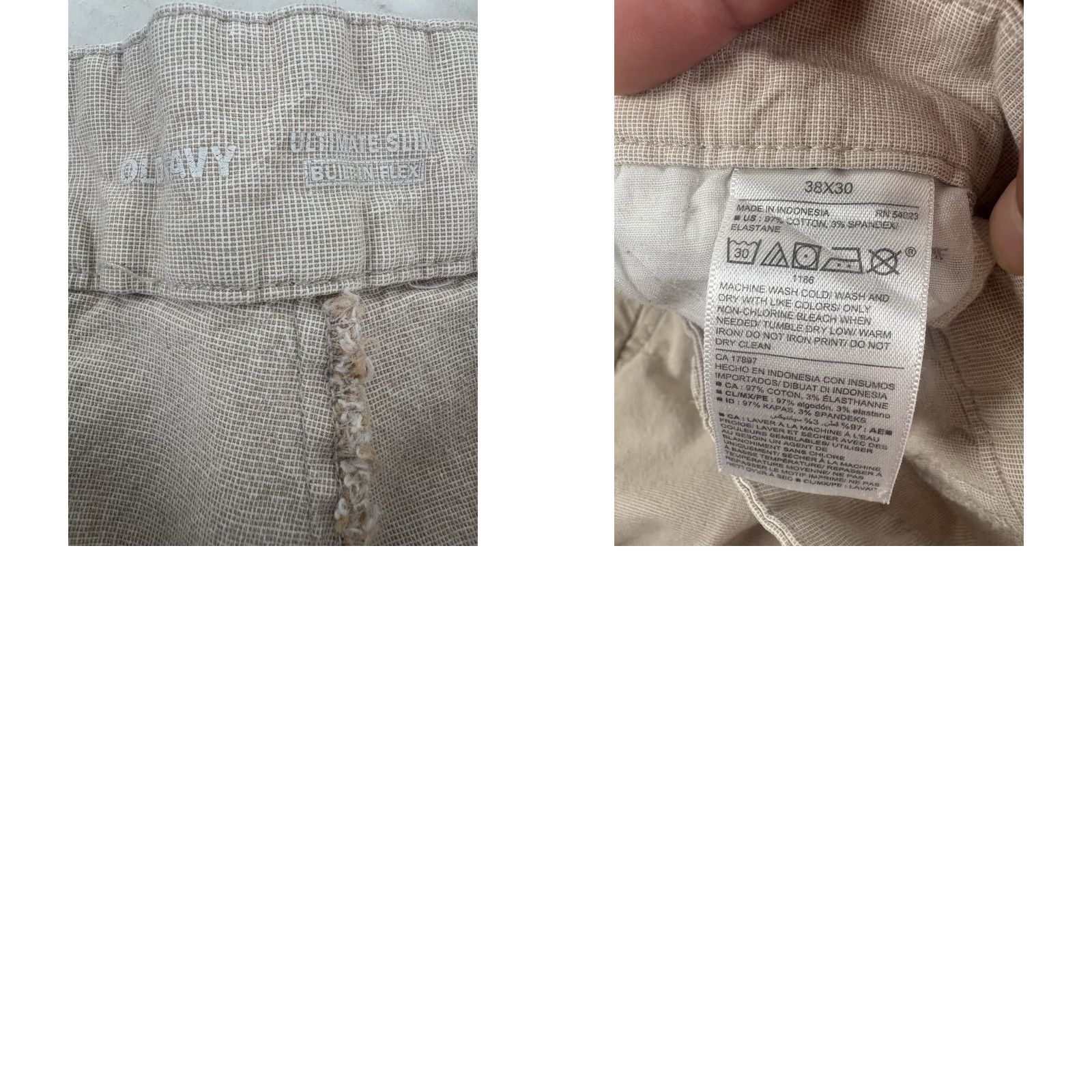Old Navy VINTAGE Old Navy Men's Slim Fit Cotton Spandex Pants 38x30 Casual Workwear Slimming Comfortable Size US 38 / EU 54 - 8 Thumbnail