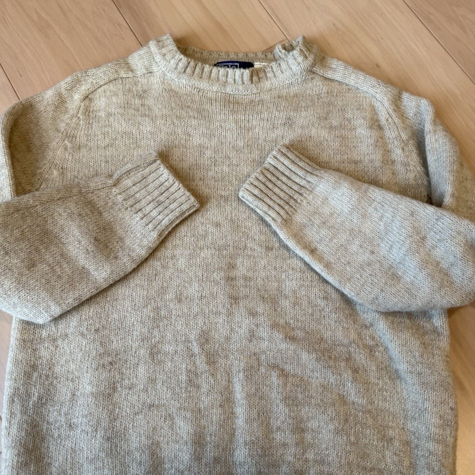 Polo Ralph Lauren Vintage Polo Ralph Lauren Wool Sweater XL Beige 80s Pullover Size US XL / EU 56 / 4 - 4 Thumbnail