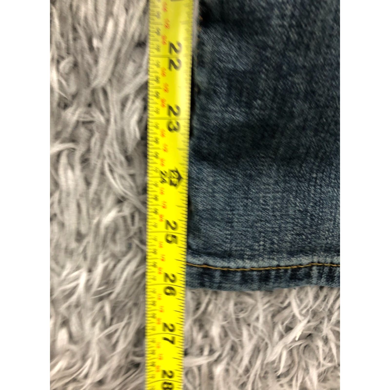 CO Liz & Co Jeans 12P Petite Womens Medium Wash Blue Stretch Cropped Regular Fit 5-Pocket Denim Casual Pants Womens Size 34" / US 12 / IT 48 - 3 Thumbnail