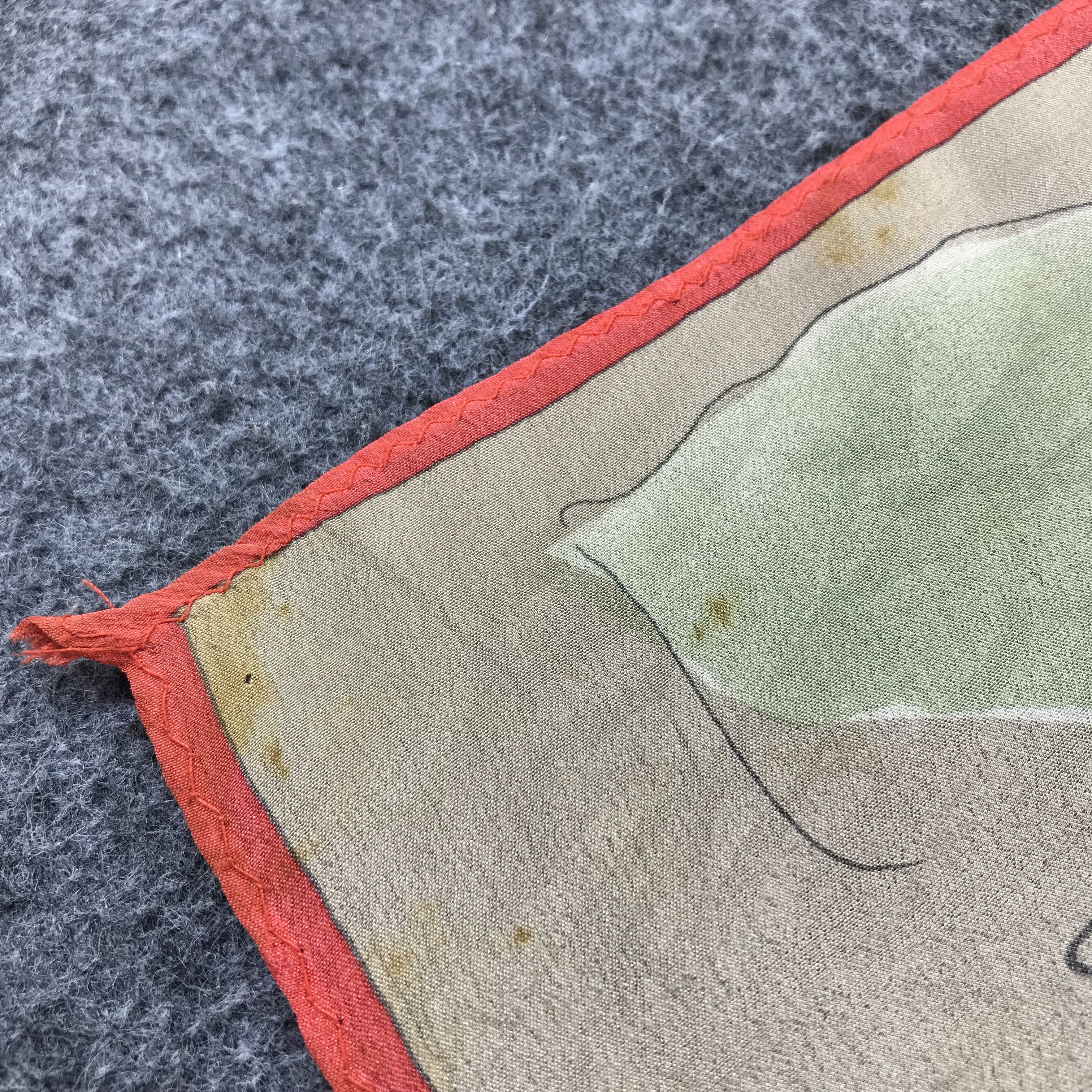 Japanese Brand Vintage Vana Floral Silk Scarf M114 Size ONE SIZE - 10 Thumbnail