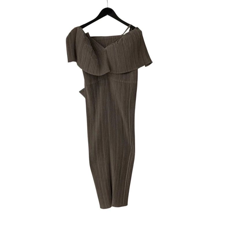 Issey Miyake Issey Miyake Brown mainline halter dress Size S / US 4 / IT 40 - 1 Thumbnail