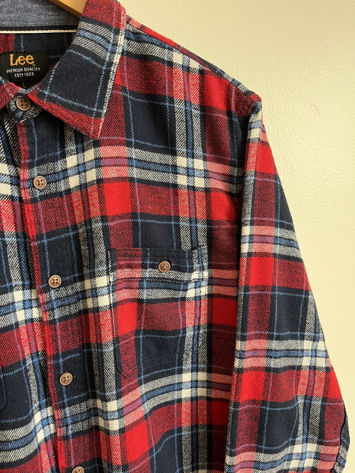 Lee × Vintage Vintage Y2K Lee Flannel Shirt Size US L / EU 52-54 / 3 - 4 Thumbnail
