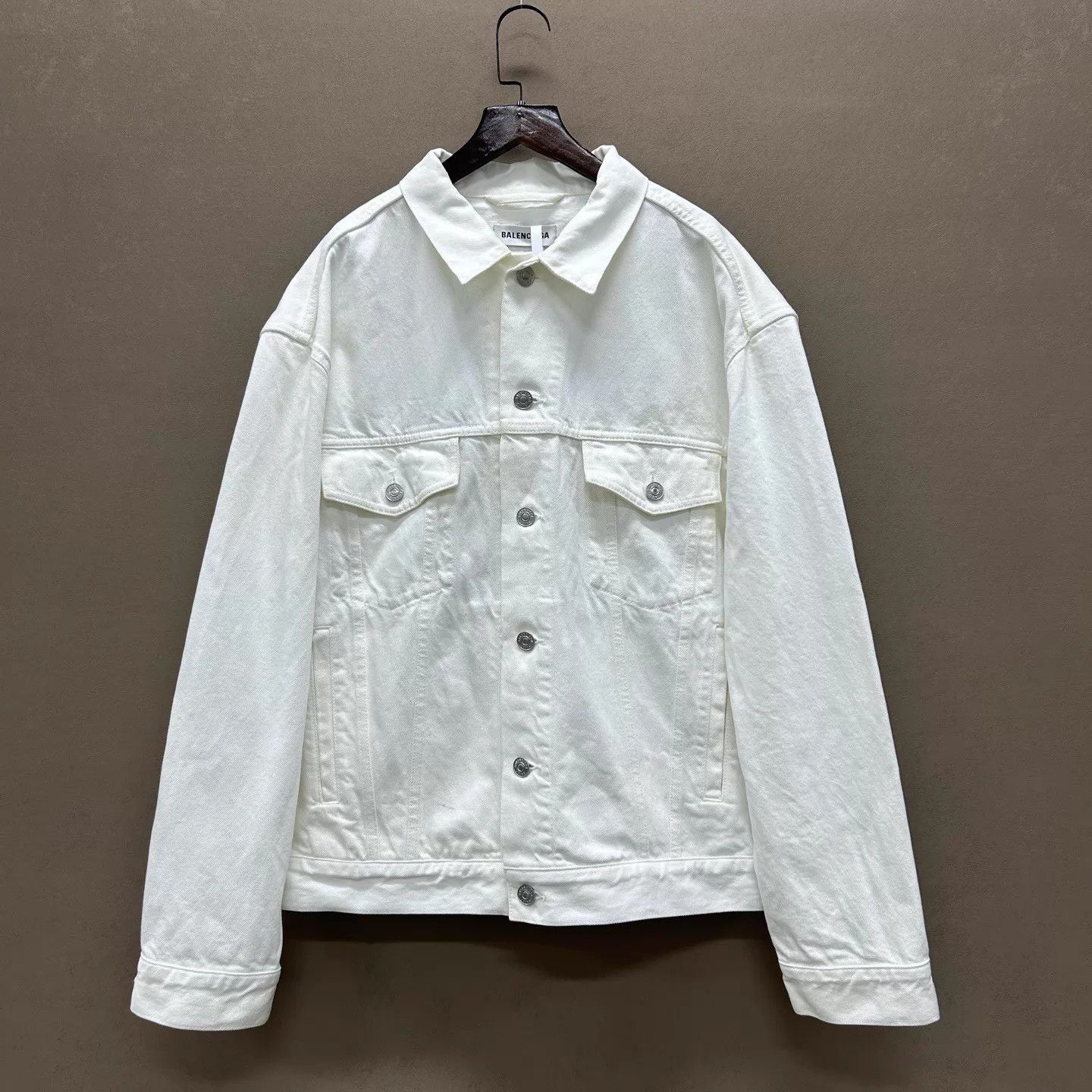 Balenciaga Balenciaga 99 New Back Logo Denim Jacket 44 Size US S / EU 44-46 / 1 - 1 Thumbnail