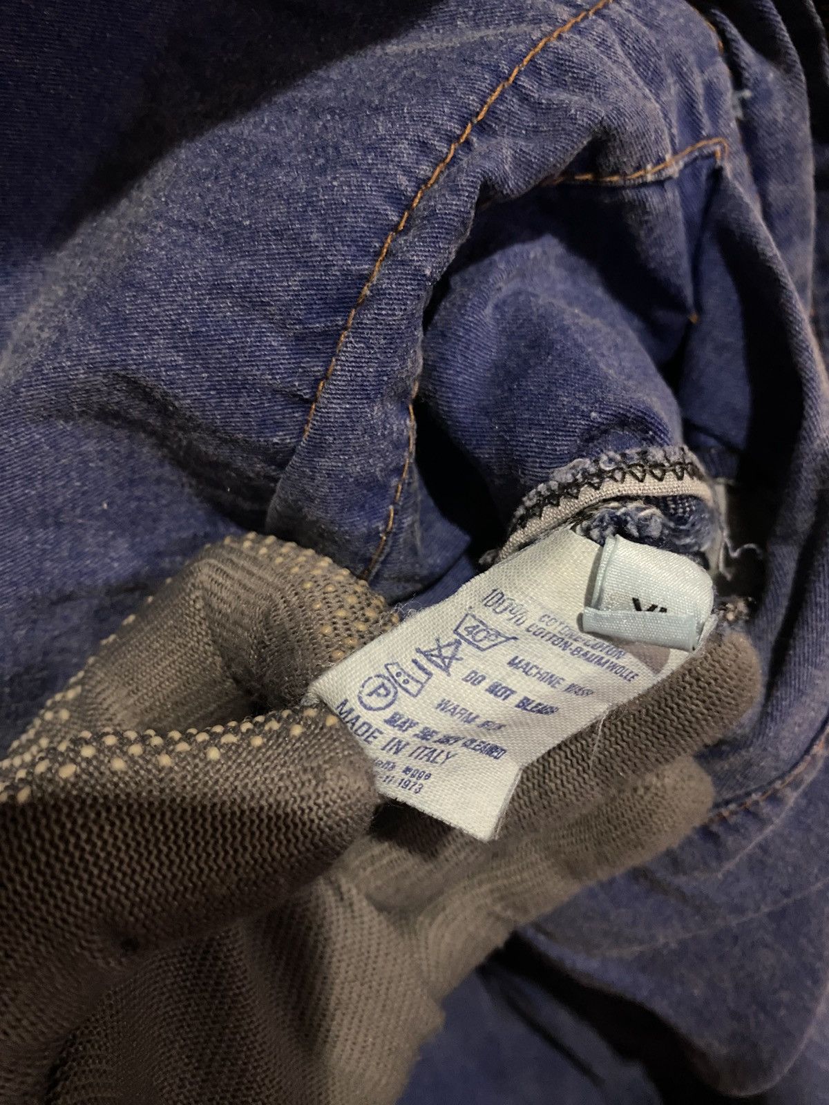 POP84 VINTAGE POP 84 DENIM BLUE VEST JACKET MADE IN ITALY Size US XL / EU 56 / 4 - 7 Thumbnail