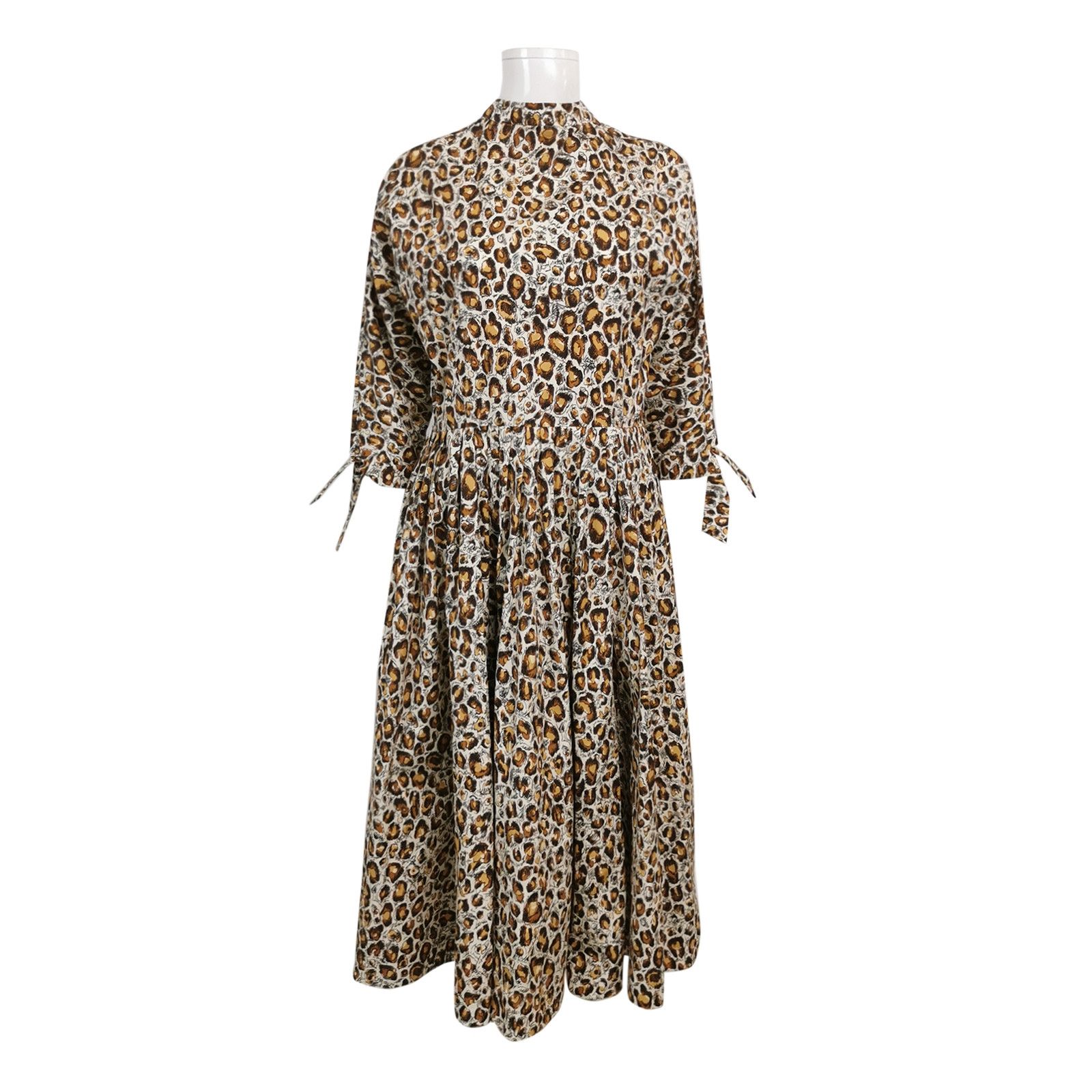 Prada Prada Leopard Print Cotton Dress L/44 Size L / US 10 / IT 46 - 1 Thumbnail
