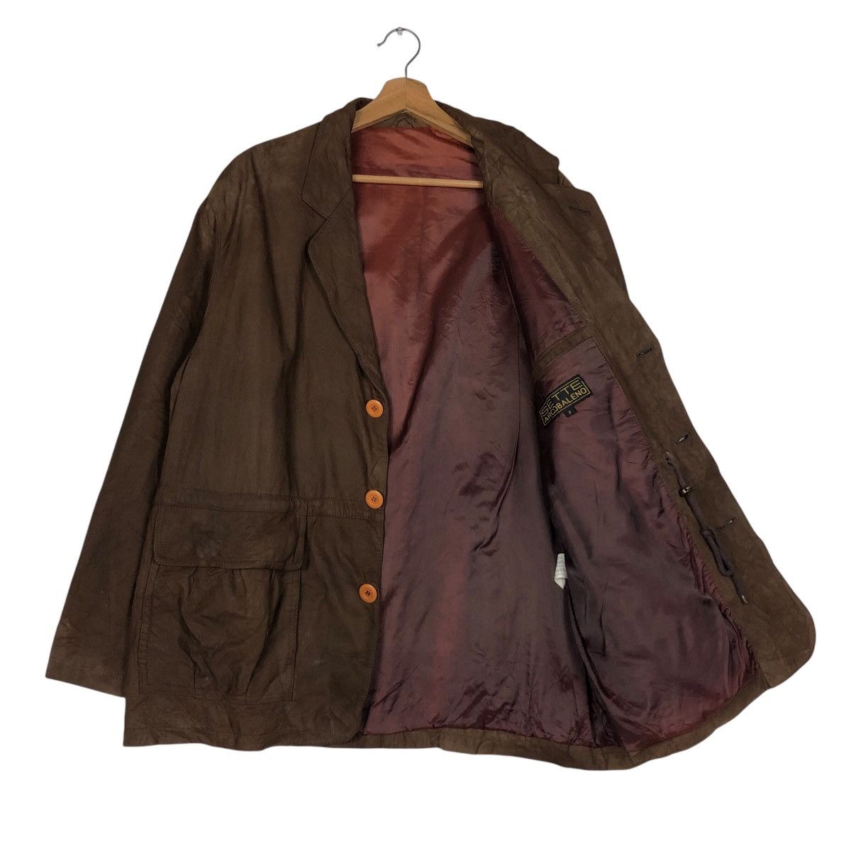 Japanese Brand 📌Vtg Genuine Leather Jacket Sette Arcobaleno Issey Miyake Size US M / EU 48-50 / 2 - 12 Thumbnail